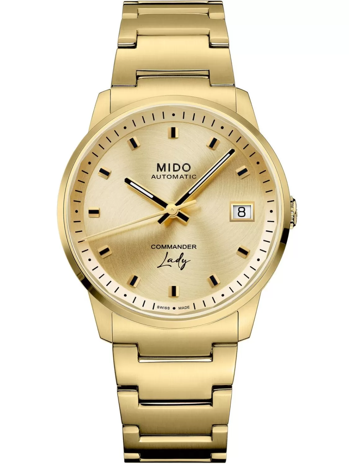 Mido Damenuhr Automatik Commander Lady Goldfarben | Damenuhren