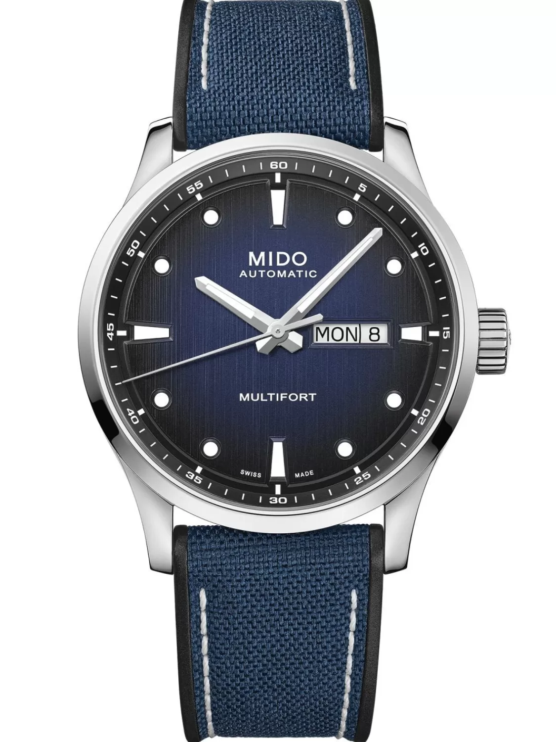 Mido Herrenuhr Automatik Multifort Schwarz/Blau | Herrenuhren