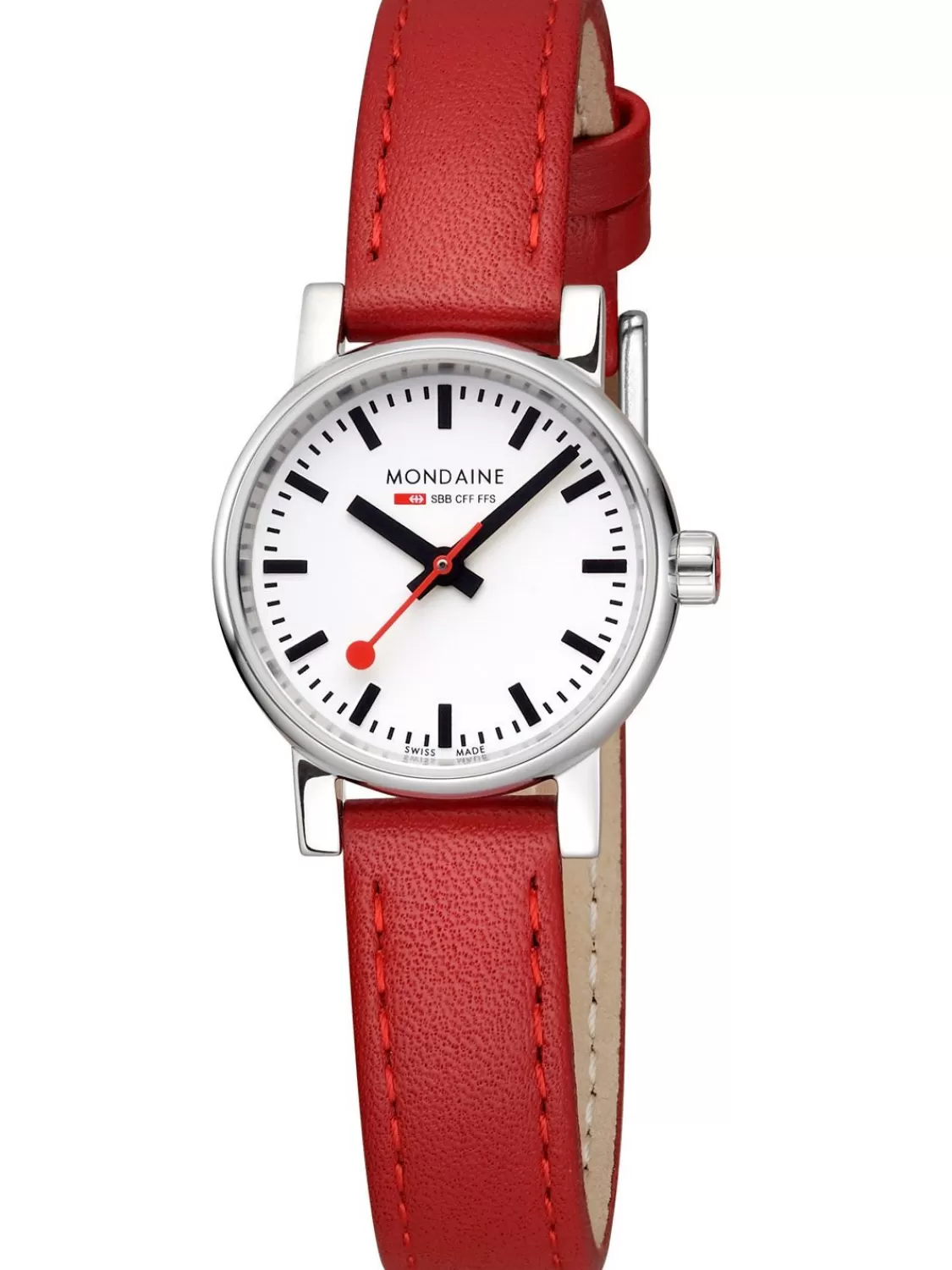 Mondaine Damen-Armbanduhr Evo2 Rot 26 Mm | Damenuhren