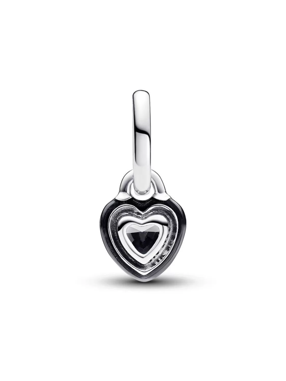 Pandora Anhanger Silber Schwarzes Chakra Herz | Damenschmuck