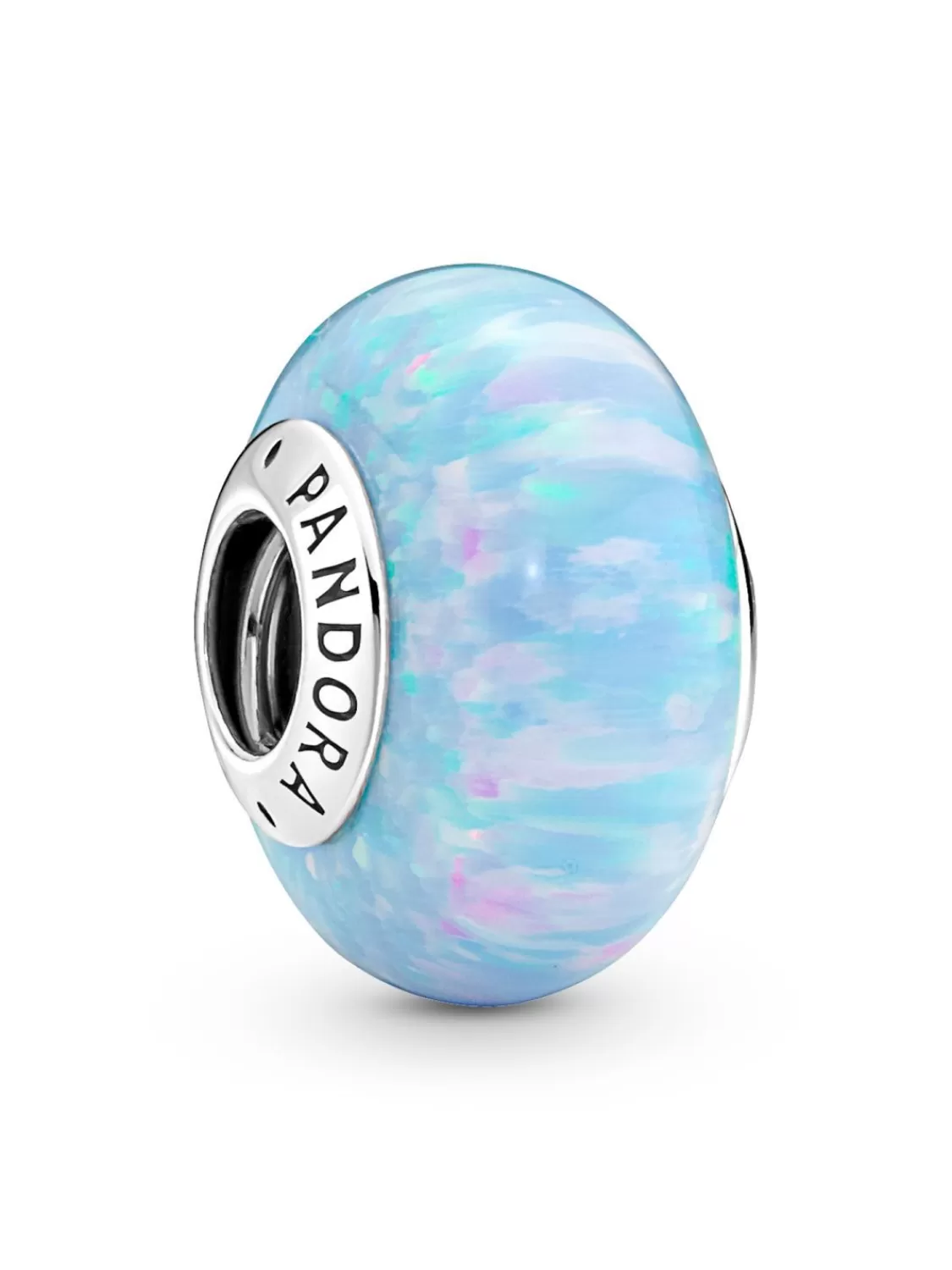 Pandora Bead-Charm Muranoglas Opalisierendes Meeresblau | Damenschmuck