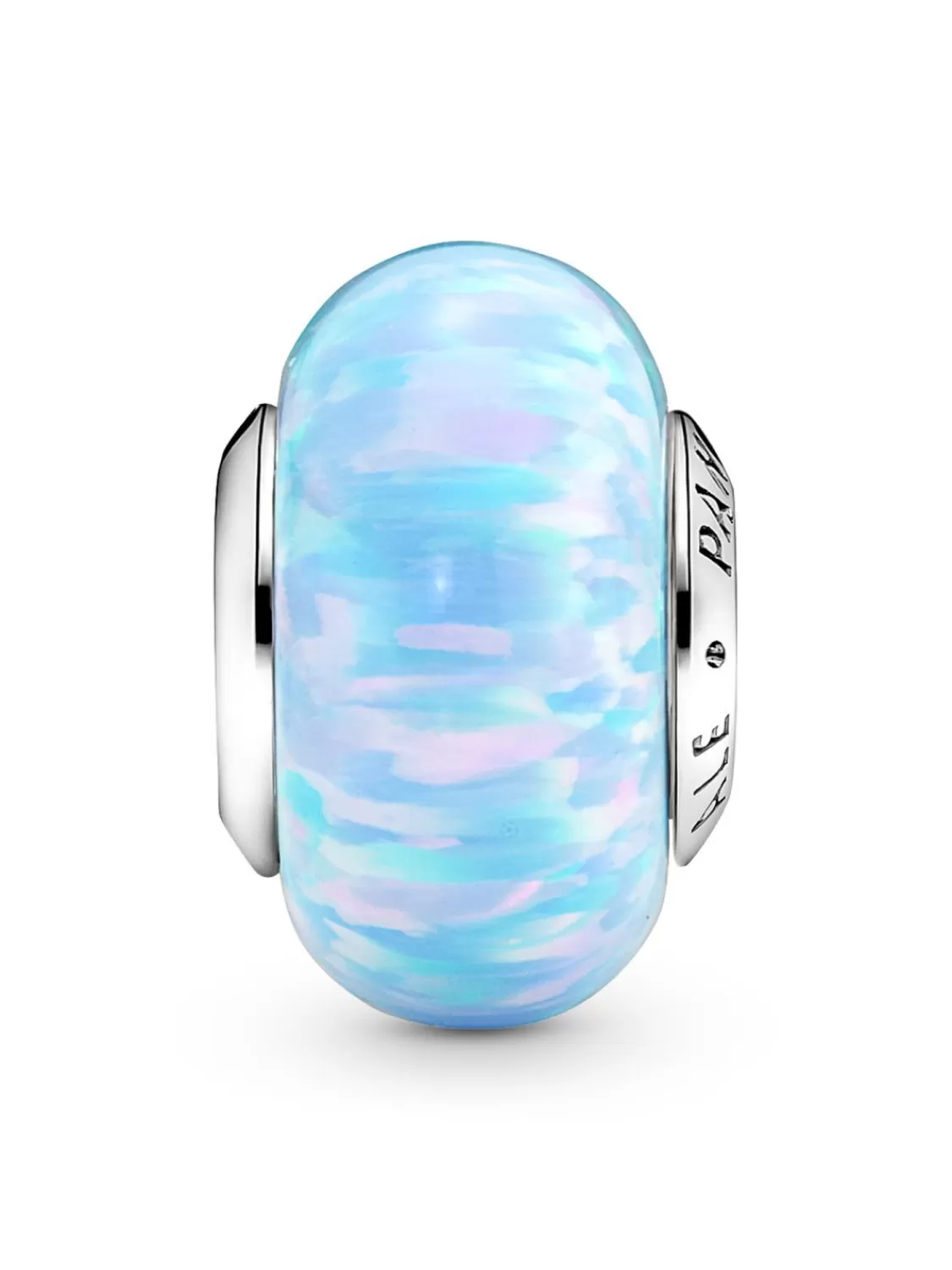 Pandora Bead-Charm Muranoglas Opalisierendes Meeresblau | Damenschmuck