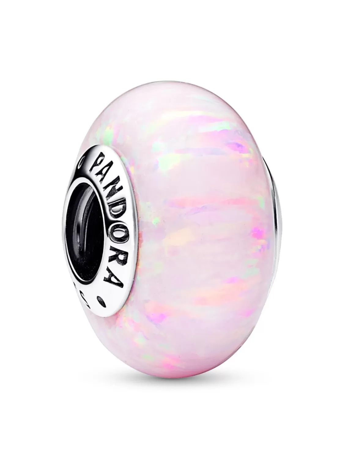 Pandora Bead-Charm Silber Pink Opalisierend | Damenschmuck