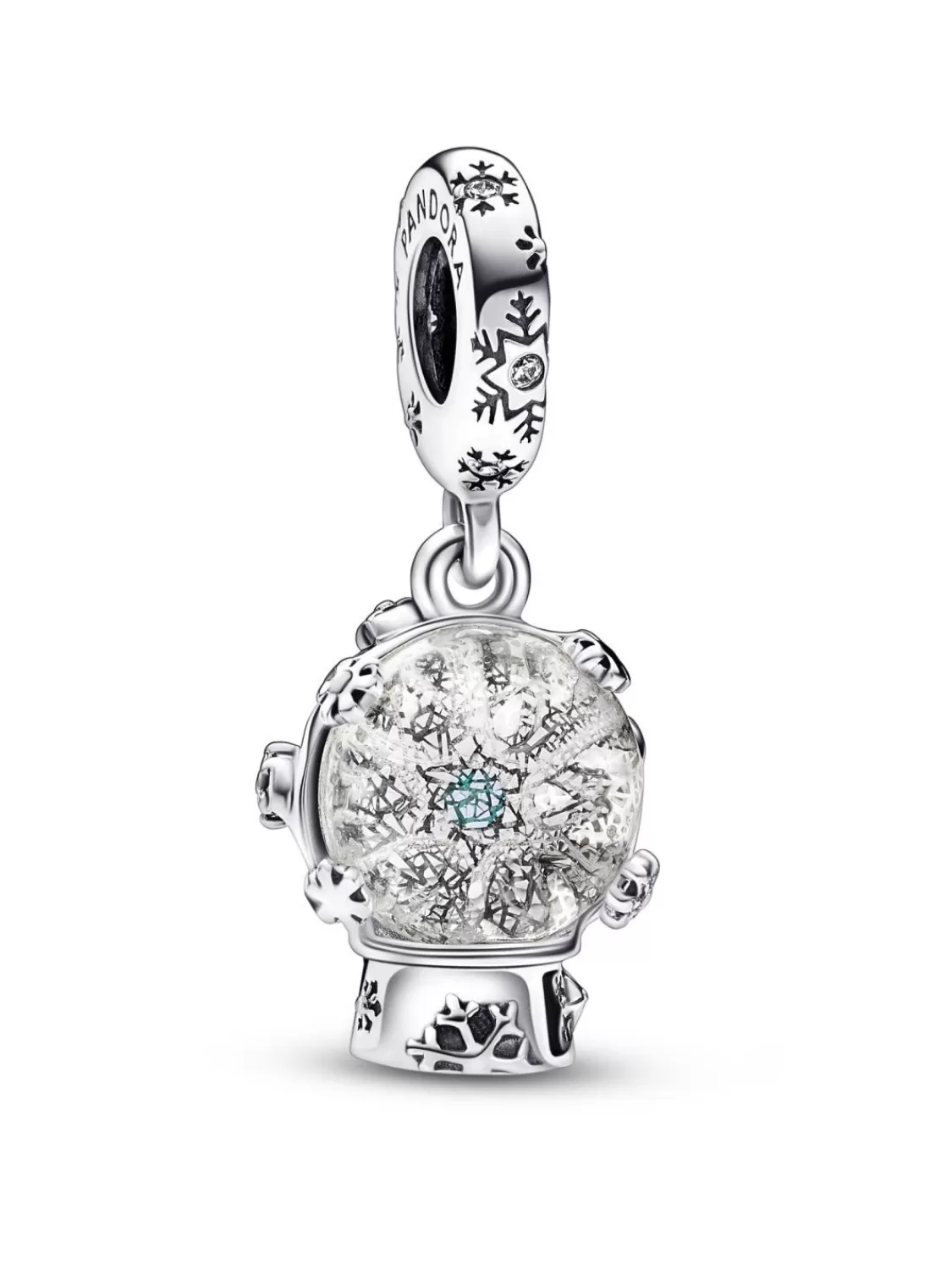 Pandora Charm Anhanger Schneeflocken Schneekugel | Damenschmuck