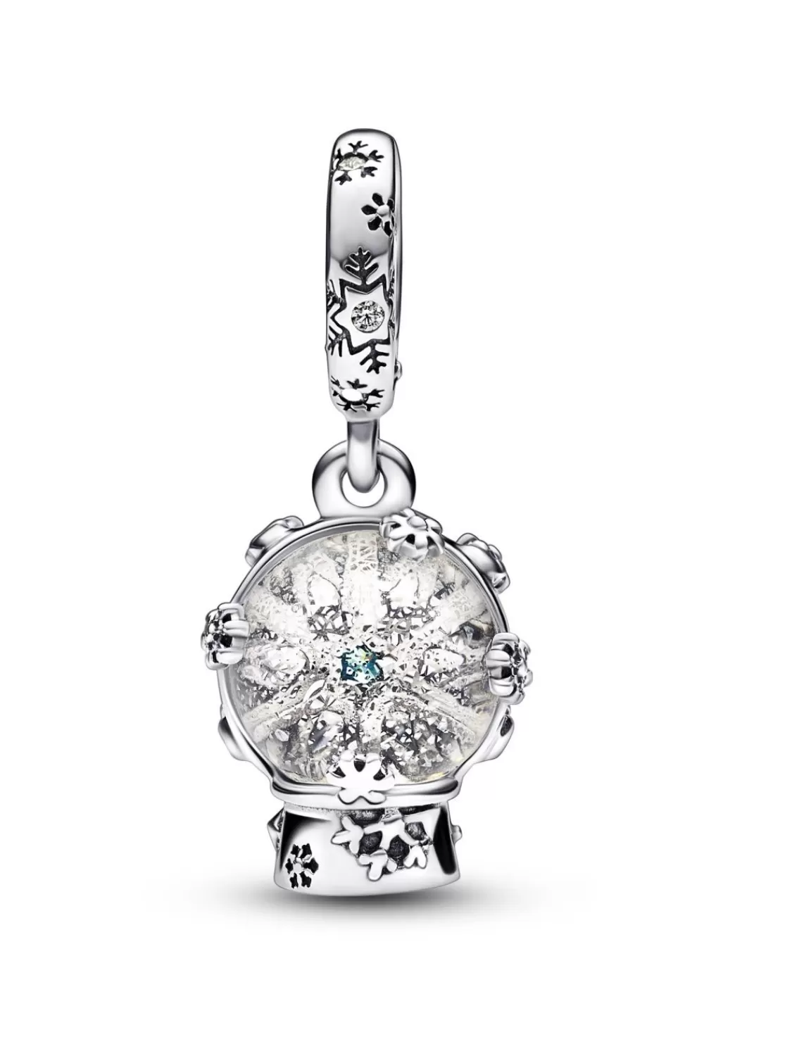 Pandora Charm Anhanger Schneeflocken Schneekugel | Damenschmuck