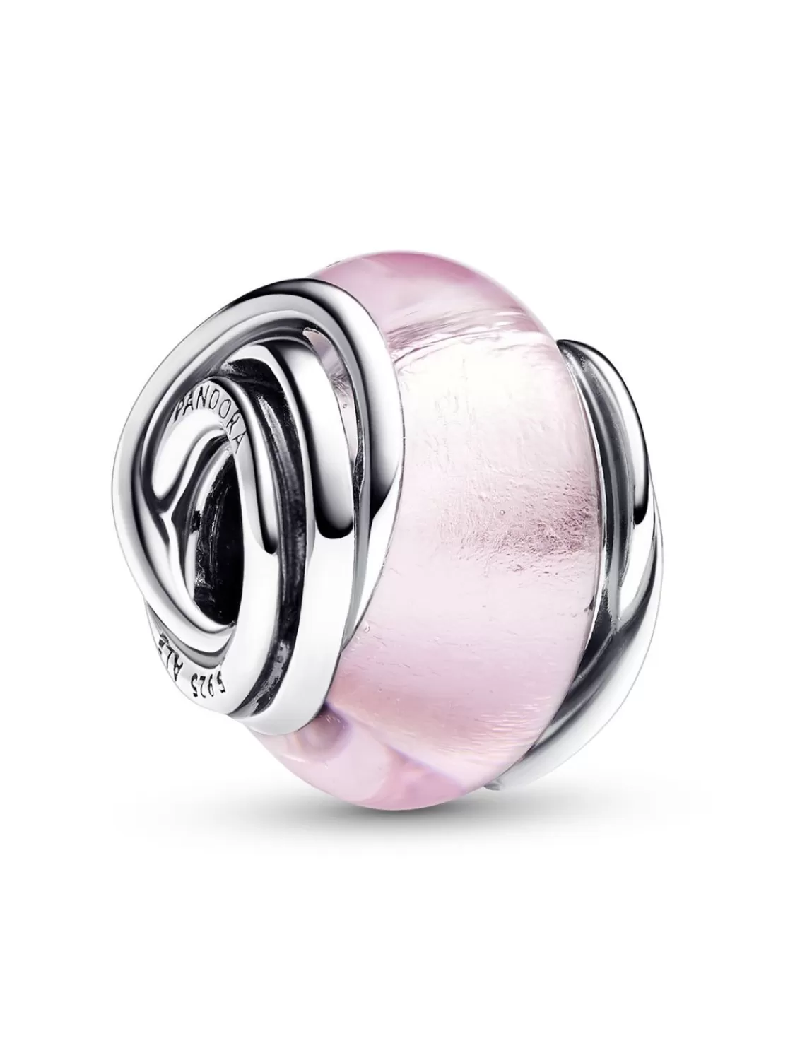 Pandora Charm Eingekreistes Pinkfarbenes Muranoglas | Damenschmuck