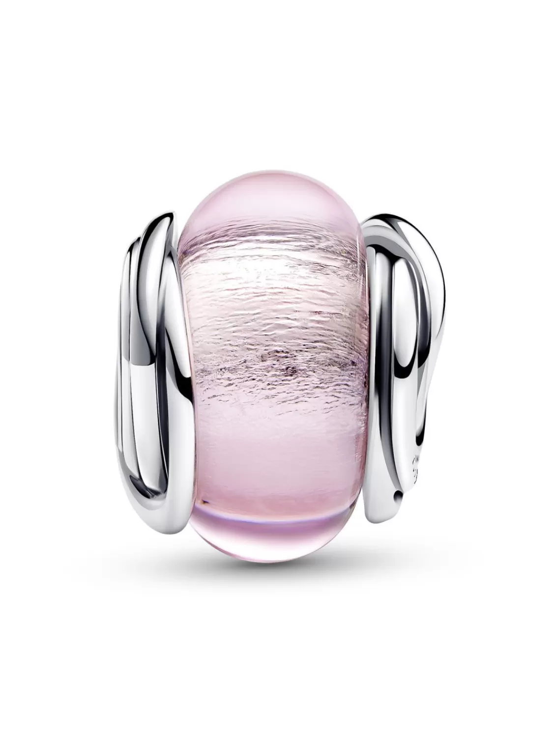 Pandora Charm Eingekreistes Pinkfarbenes Muranoglas | Damenschmuck