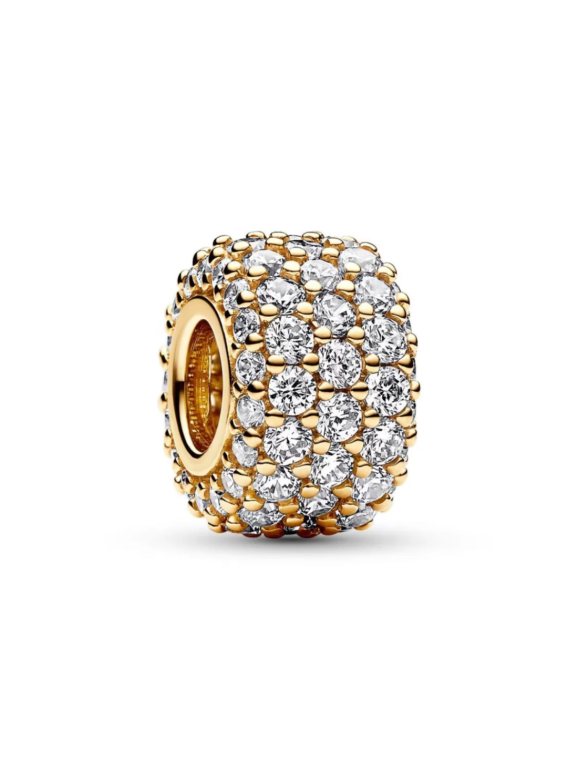 Pandora Charm Funkelndes Pave Dreireihig Goldfarben | Damenschmuck