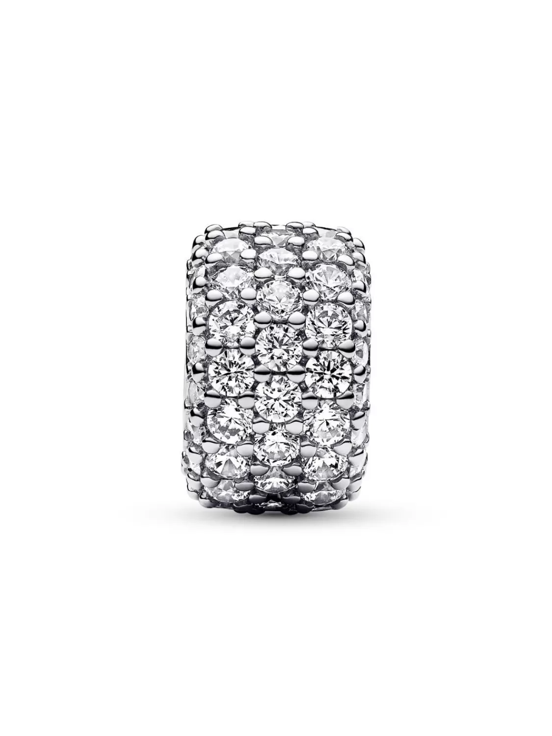 Pandora Charm Funkelndes Pave Dreireihig Silber | Damenschmuck