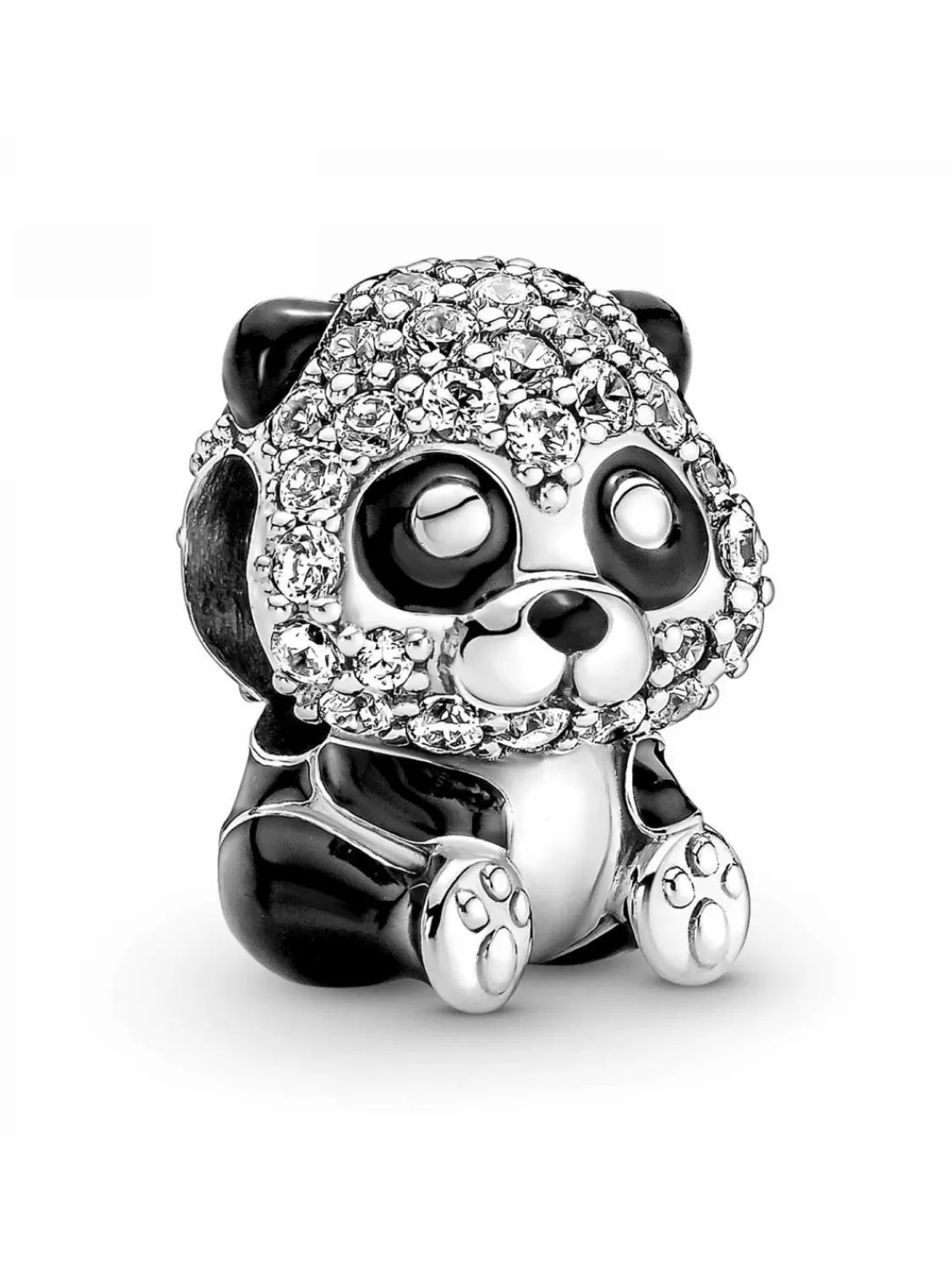 Pandora Charm Silber Funkelnder Suser Panda | Damenschmuck