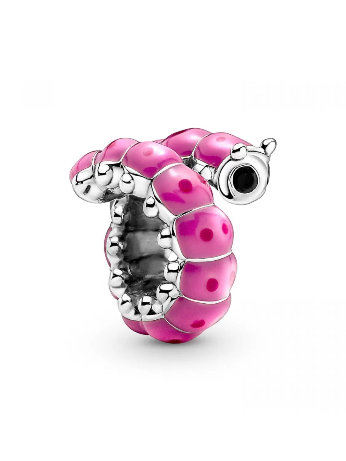 Pandora Charm Silber Suse Geringelte Raupe | Damenschmuck