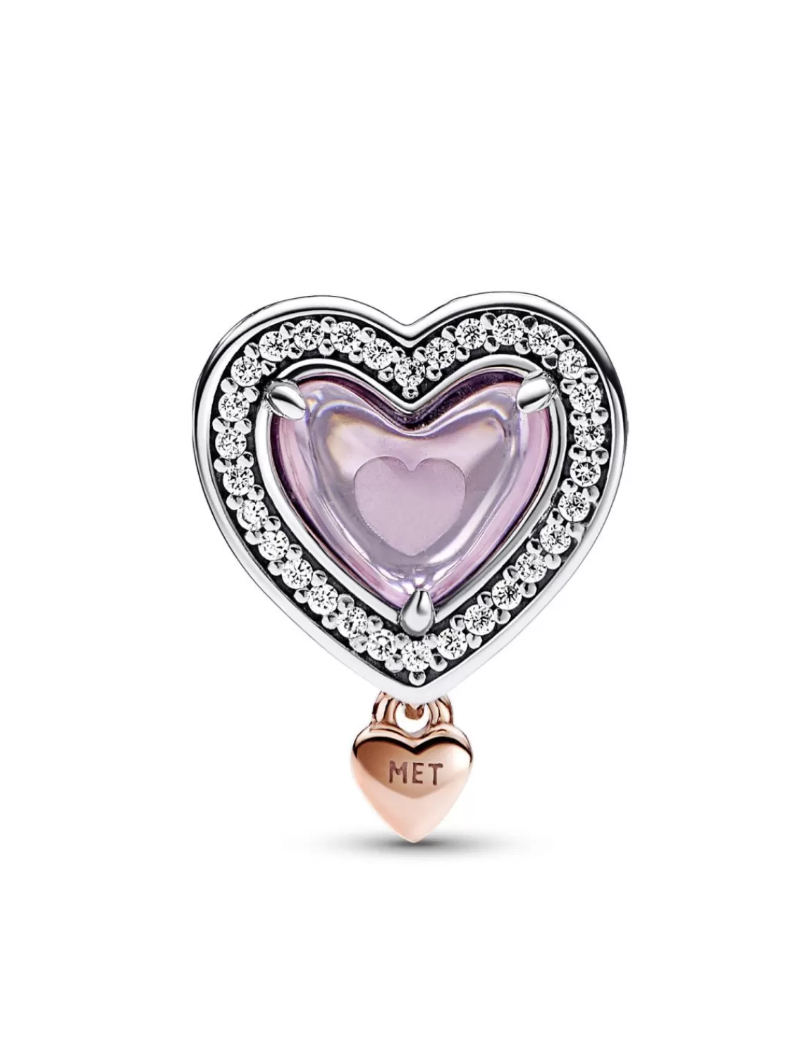 Pandora Charm Zweifarbig Mum & Herz | Damenschmuck