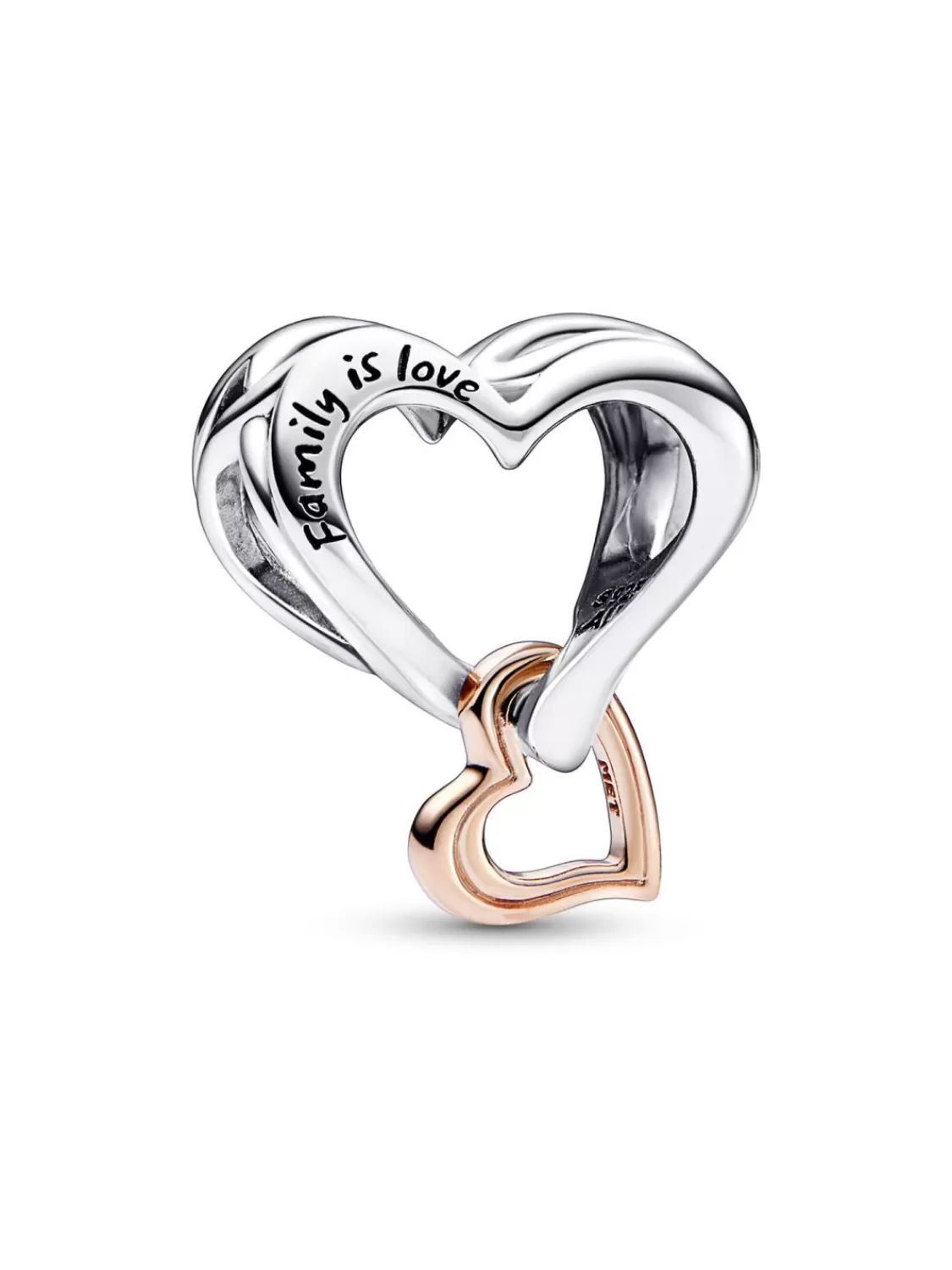 Pandora Charm Zweifarbiges Unendlichkeitsherz | Damenschmuck