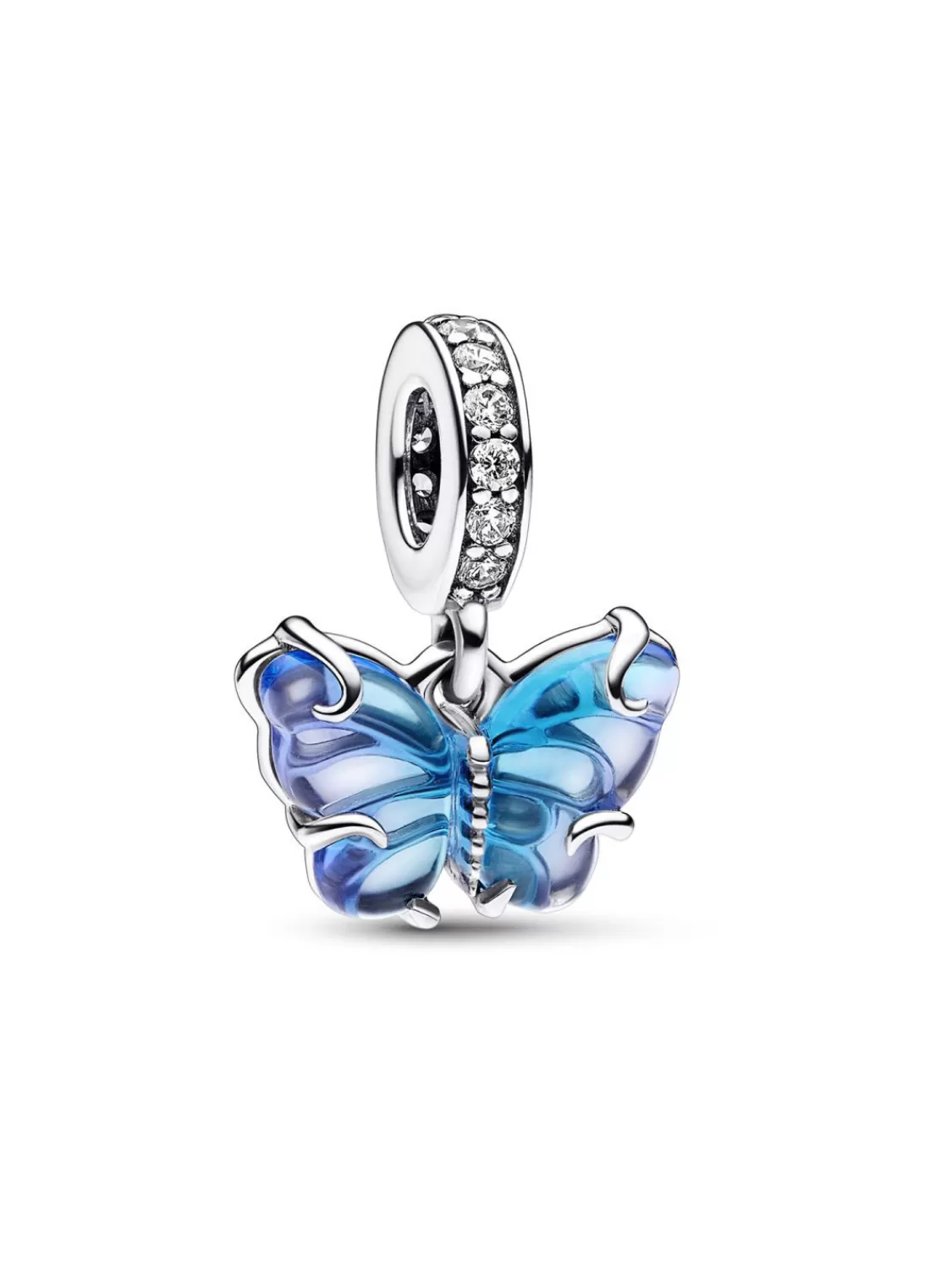 Pandora Charm-Anhanger Blauer Muranoglas Schmetterling | Damenschmuck