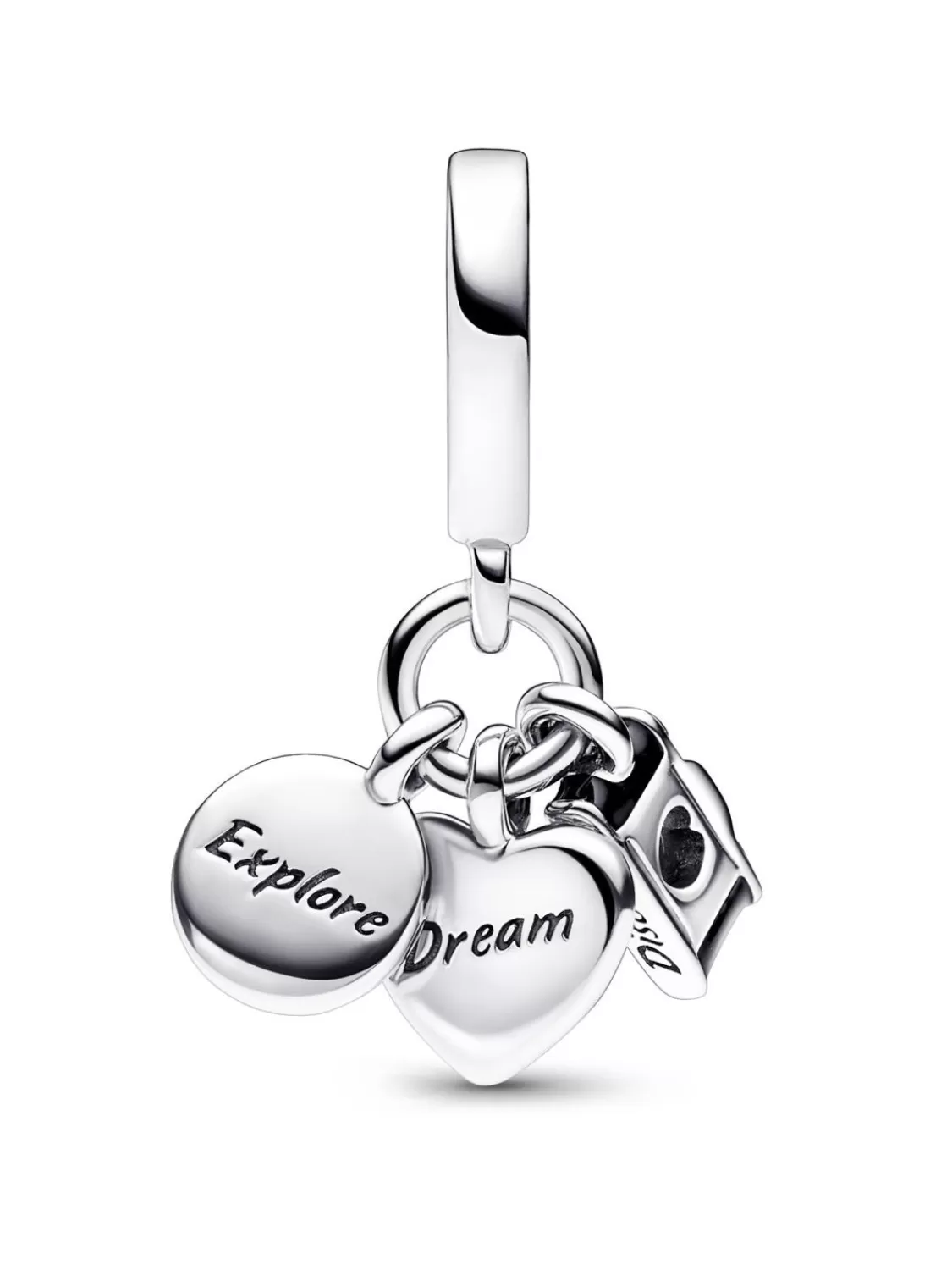 Pandora Charm-Anhanger Kamera, Herz & Kompass | Damenschmuck