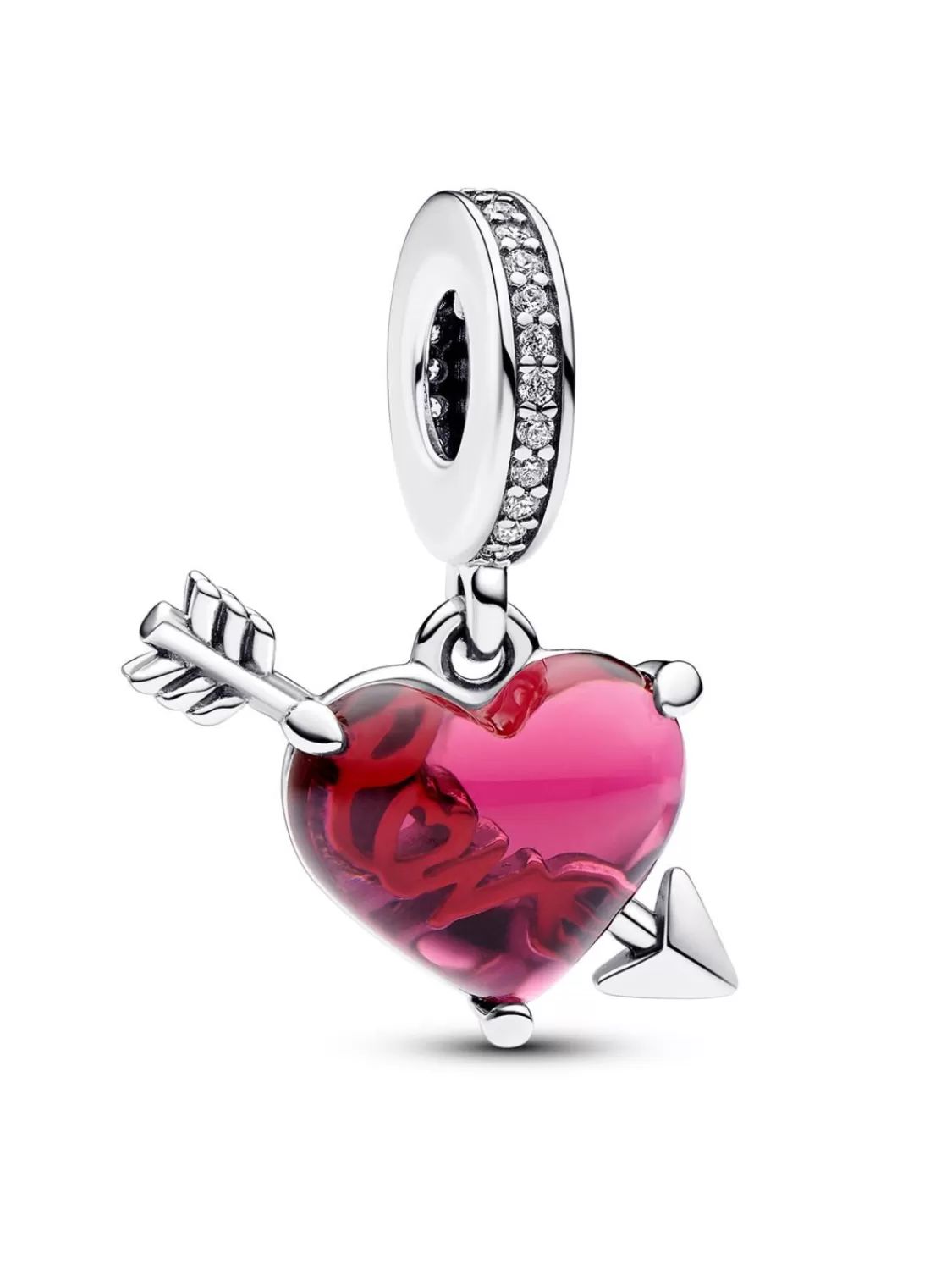 Pandora Charm-Anhanger Rotes Herz Mit Pfeil | Damenschmuck