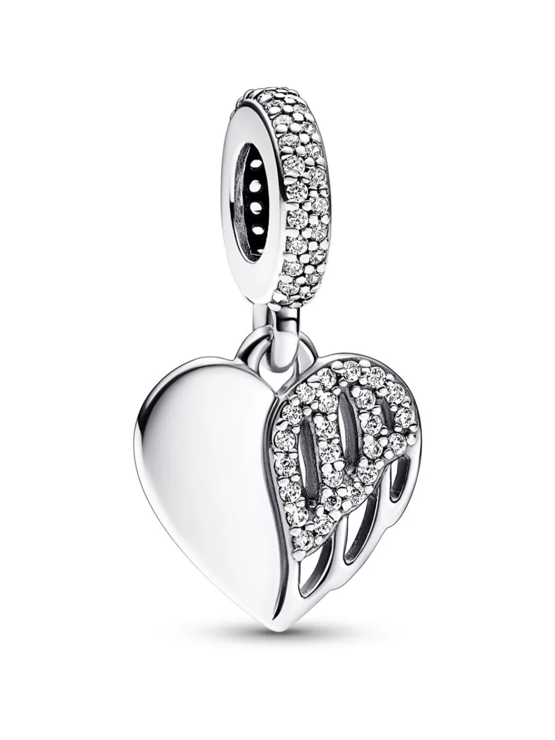 Pandora Charm-Anhanger Silber Herz & Engel | Damenschmuck