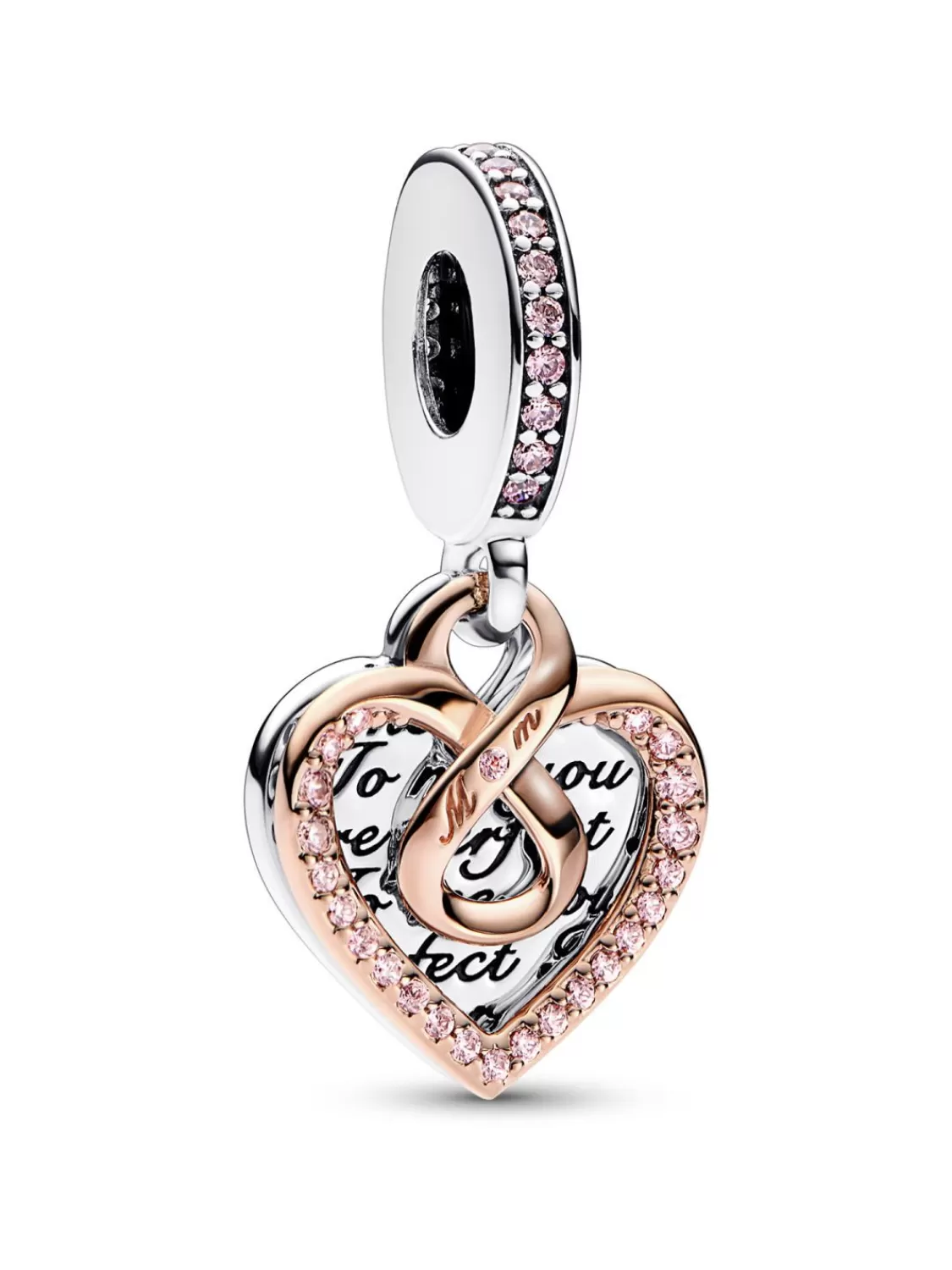 Pandora Charm-Anhanger Zweifarbiges Unendlichkeits-Herz | Damenschmuck