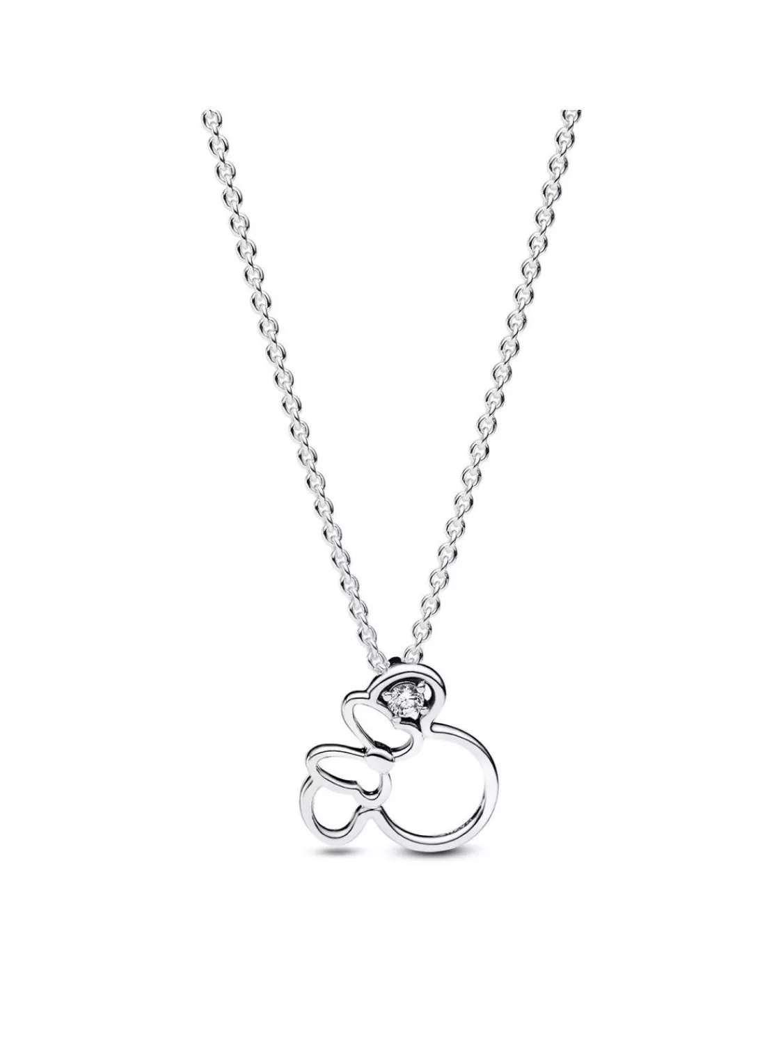 Pandora Damen Silber-Kette Disney Minnie Maus Silhouette | Damenschmuck