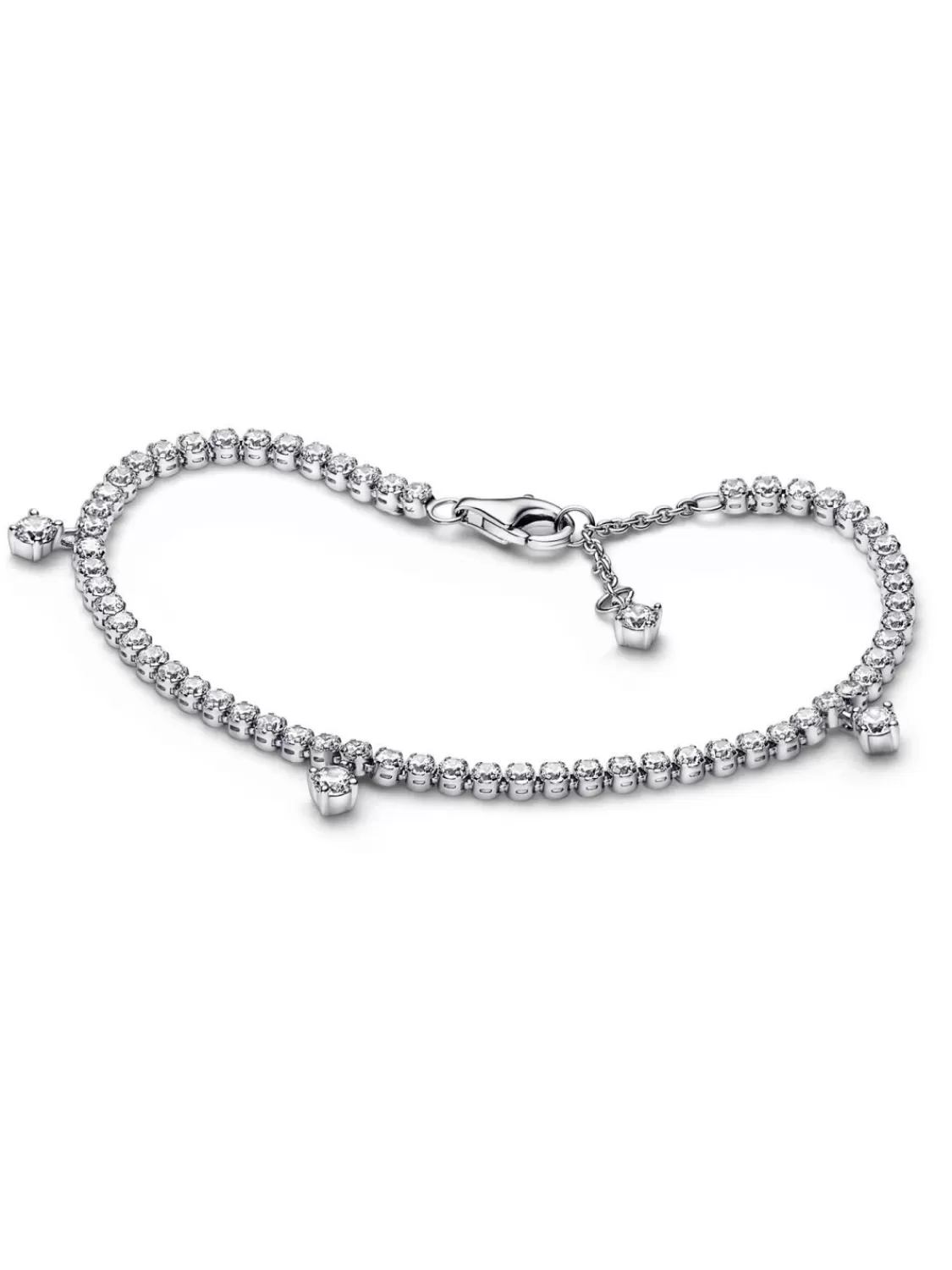 Pandora Damen-Armband Funkelnde Tropfen 925 Silber | Damenschmuck