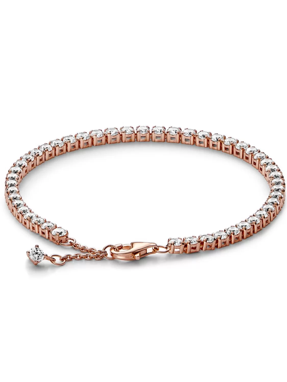 Pandora Damen-Armband Funkelndes Tennisband Rosegoldfarben | Damenschmuck