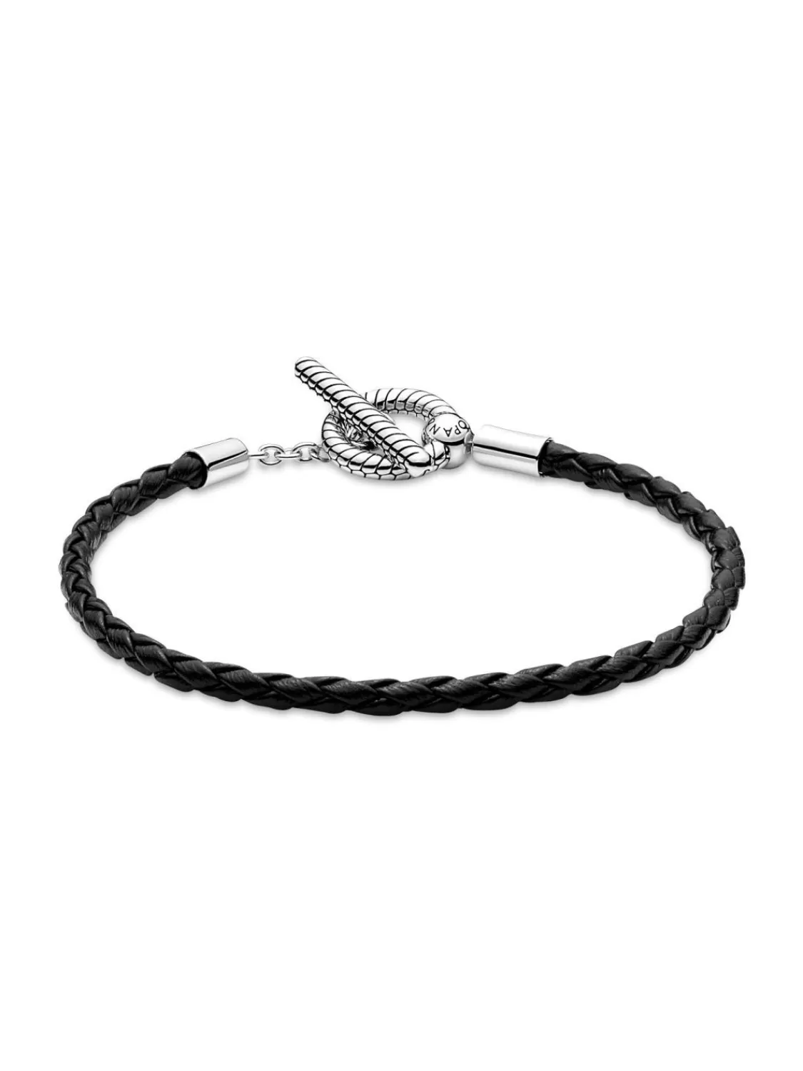 Pandora Damen-Armband Geflochtenes Leder Schwarz | Damenschmuck