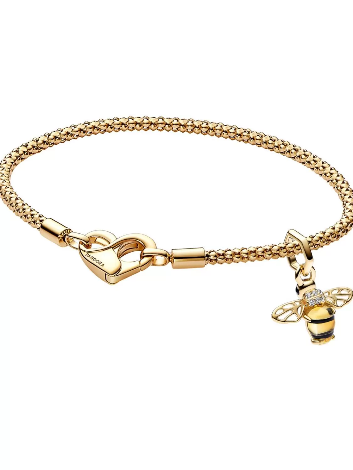 Pandora Damenarmband Goldfarben Funkelnde Biene Geschenkset | Damenschmuck