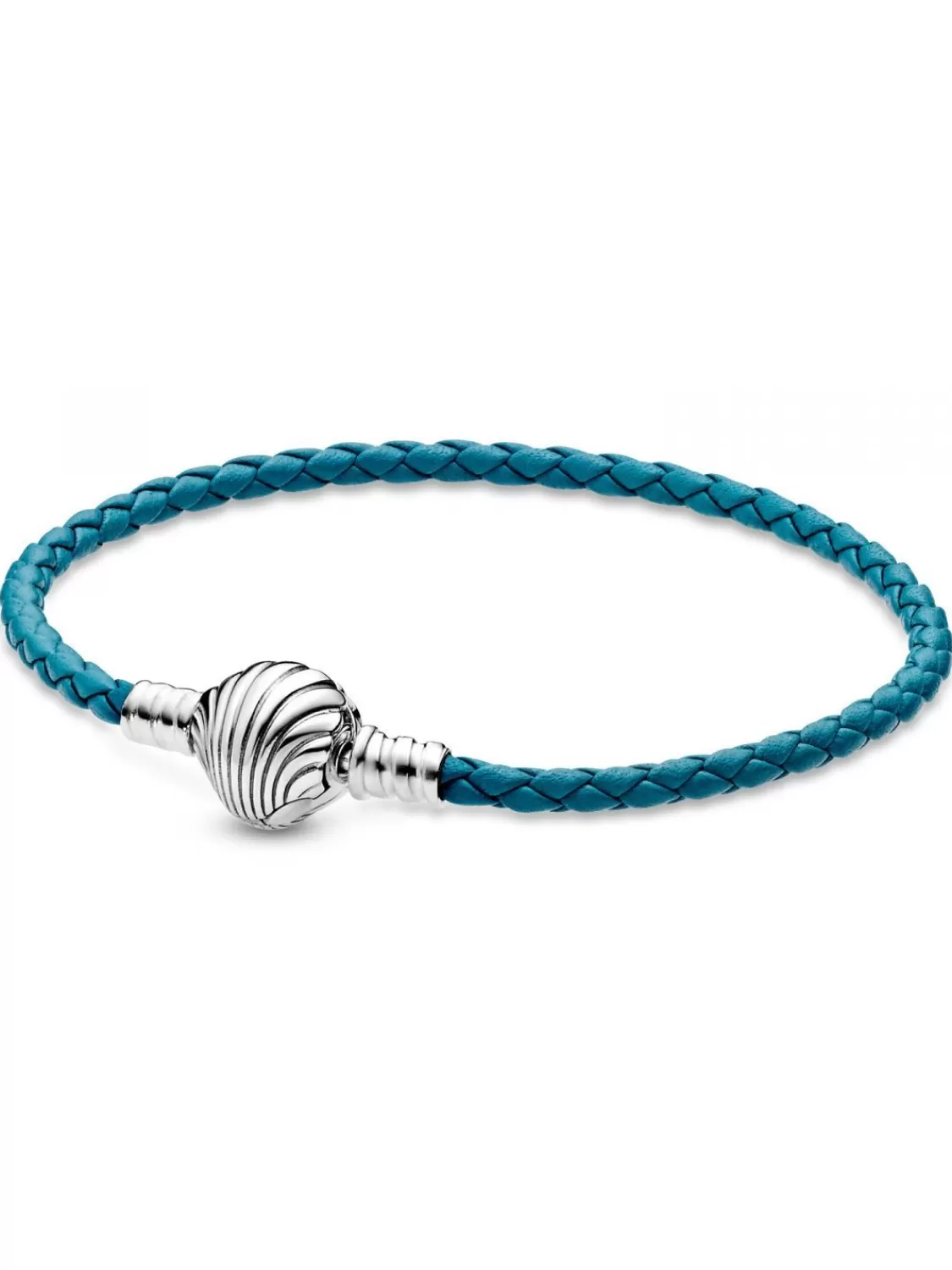 Pandora Damen-Armband Leder Turkis Mit Muschelverschluss | Damenschmuck