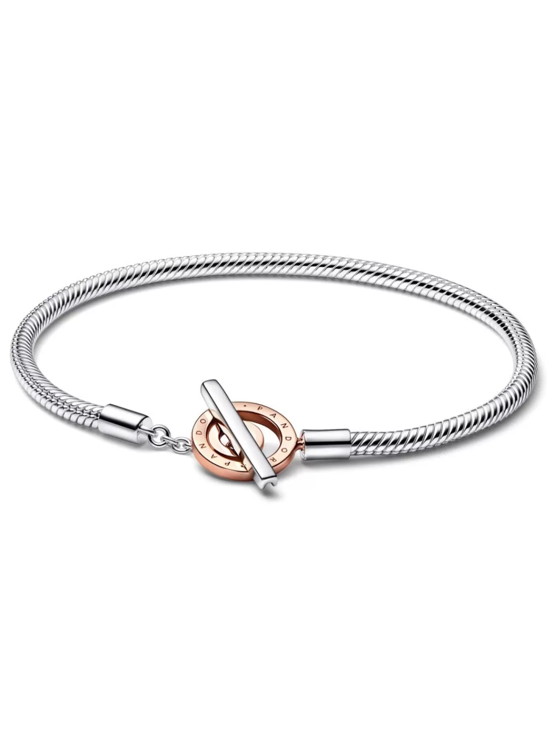 Pandora Damenarmband Logo T-Bar 925 Silber Zweifarbig | Damenschmuck