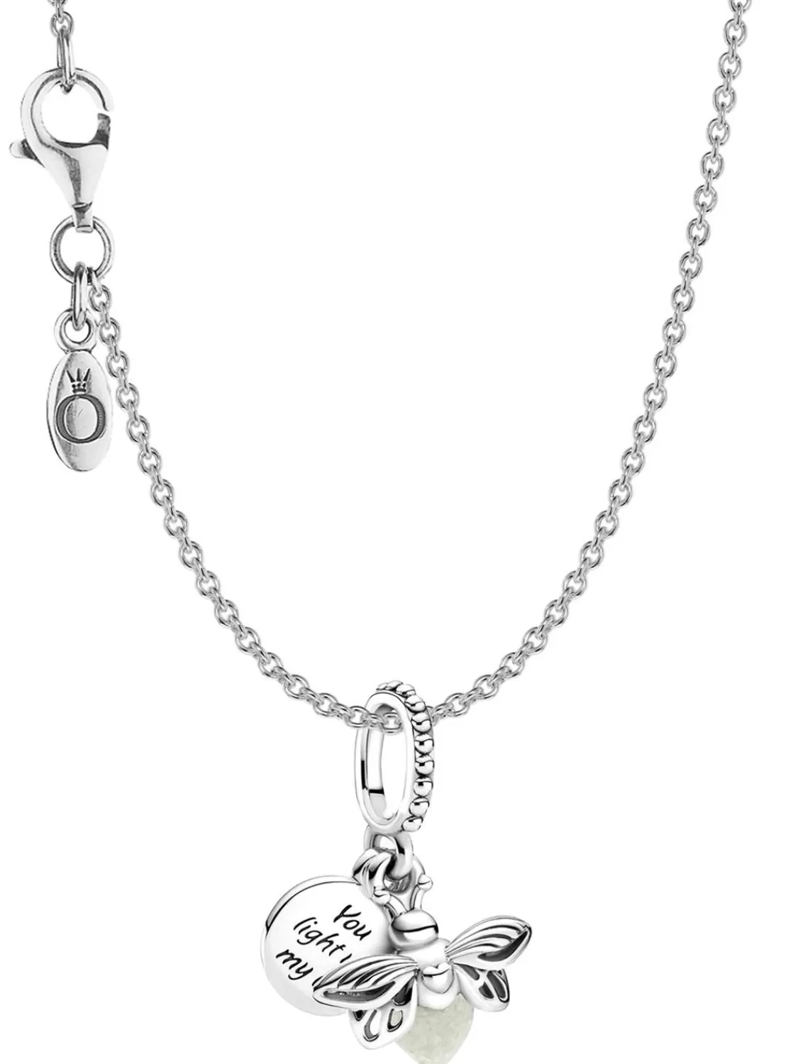 Pandora Damen-Collier Silber 925 Leuchtendes Gluhwurmchen | Damenschmuck