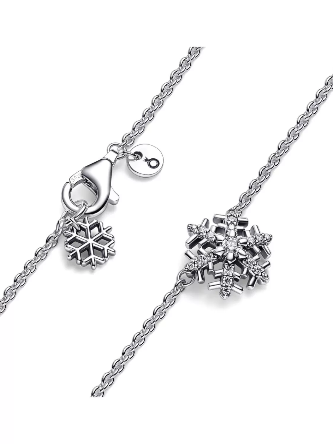 Pandora Damen-Halskette Silber 925 Funkelnde Schneeflocke | Damenschmuck