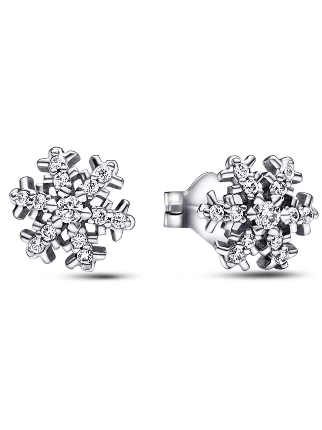 Pandora Damen-Ohrringe Funkelnde Schneeflocke Silber Ohrstecker | Damenschmuck