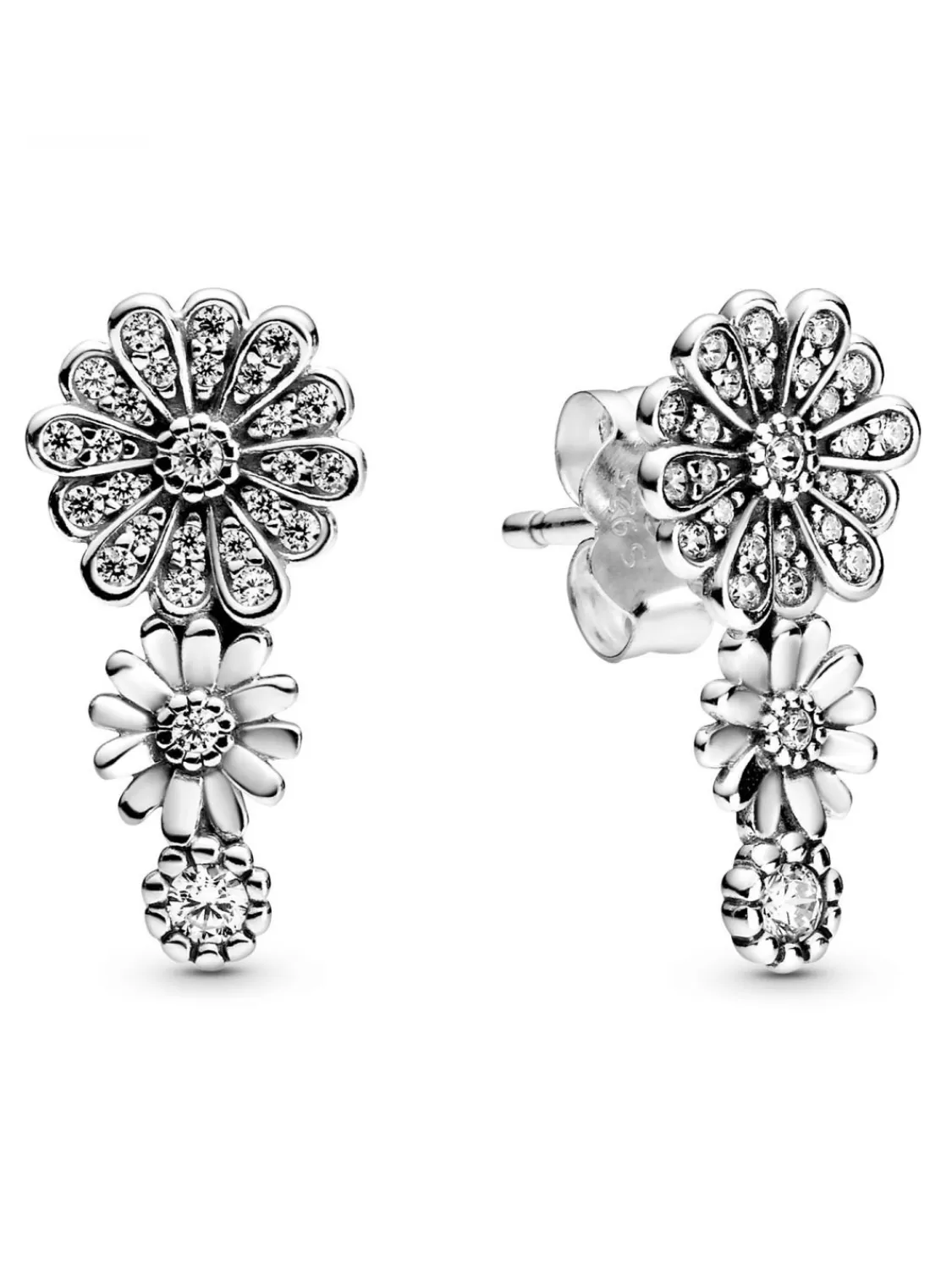 Pandora Damen-Ohrringe Ohrstecker Ganseblumchen Trio Silber | Damenschmuck