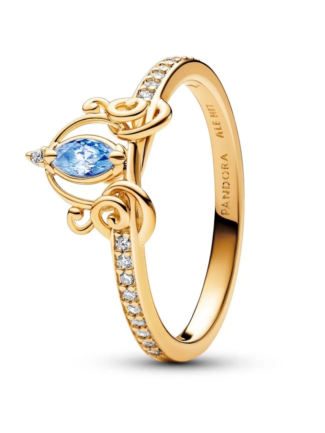 Pandora Damenring Disney Cinderellas Kutsche Goldfarben | Damenschmuck