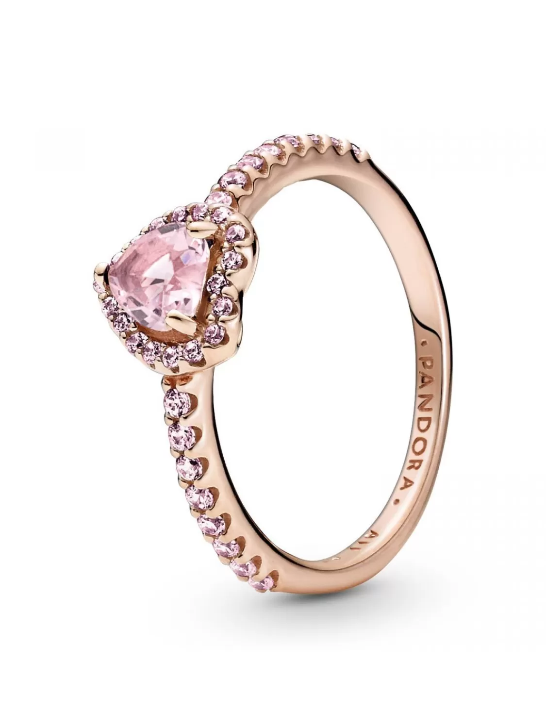 Pandora Damen-Ring Erhabenes Herz Rose | Damenschmuck