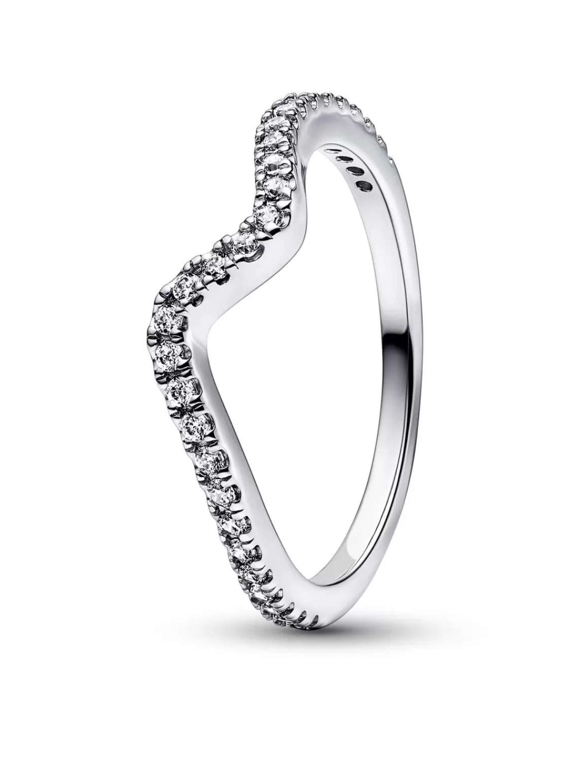 Pandora Damenring Funkelnde Welle Silber | Damenschmuck