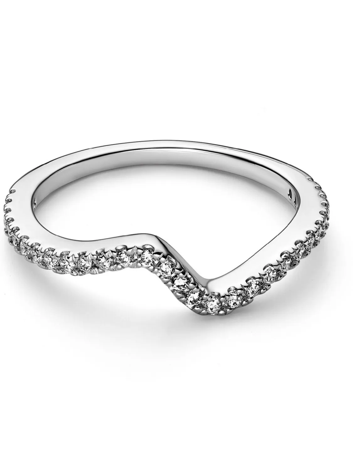 Pandora Damenring Funkelnde Welle Silber | Damenschmuck