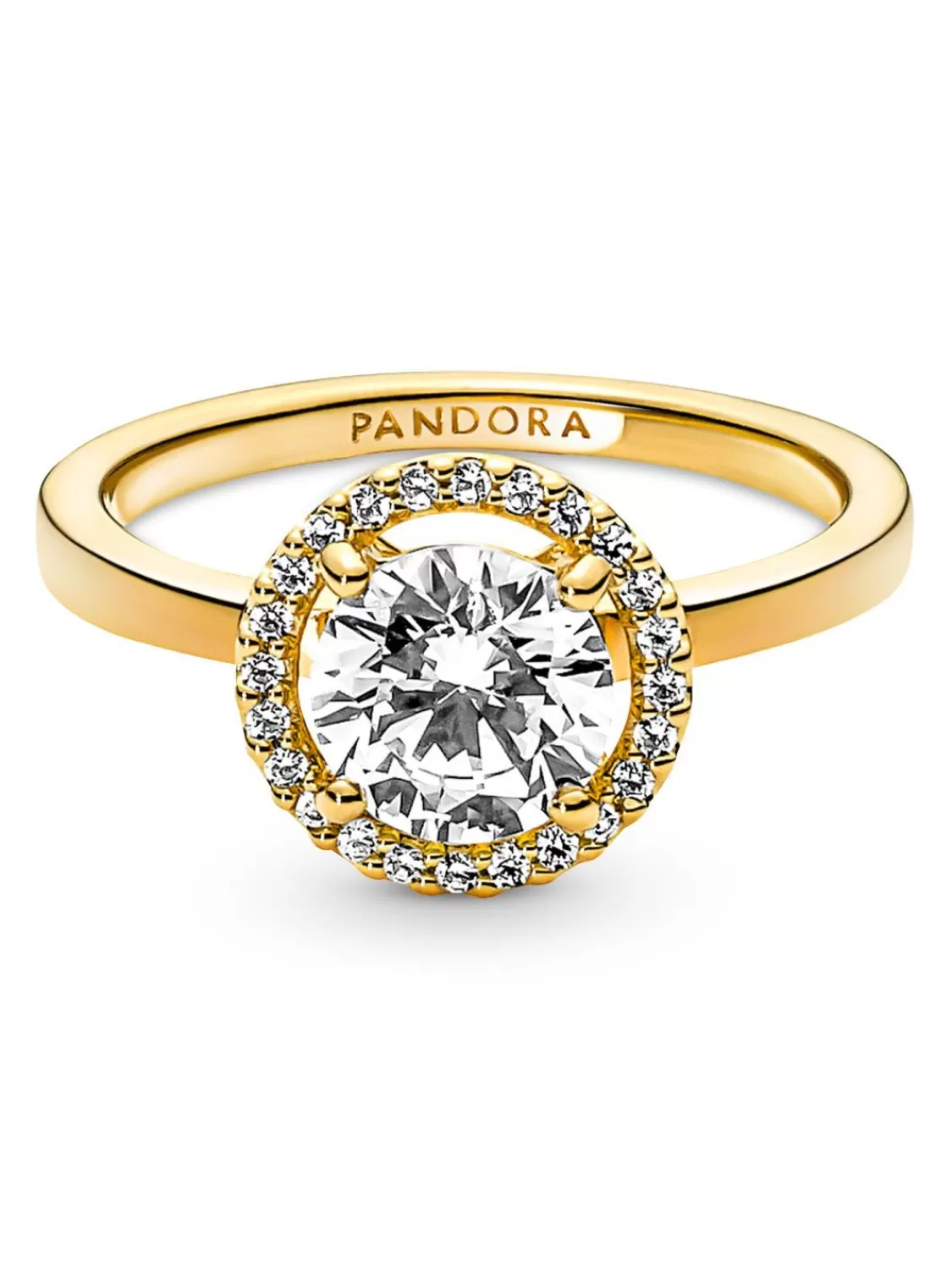 Pandora Damenring Funkelnder Heiligenschein Goldfarben | Damenschmuck