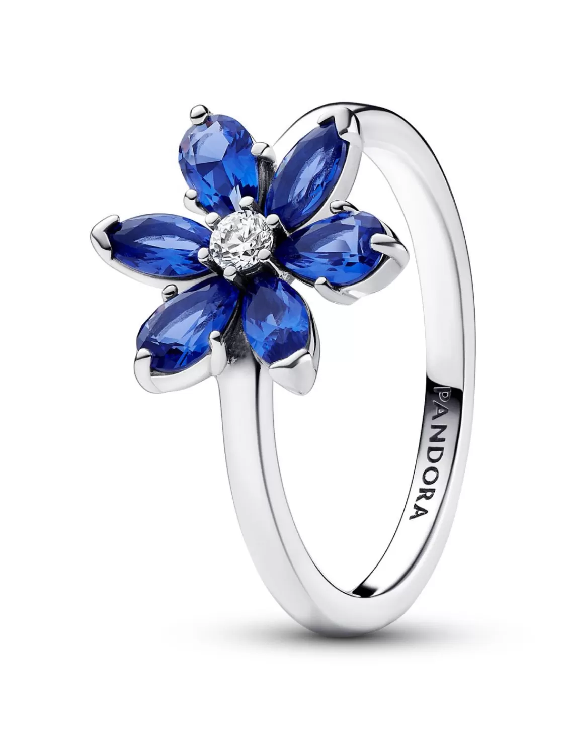 Pandora Damen-Ring Funkelndes Herbarium Blau | Damenschmuck