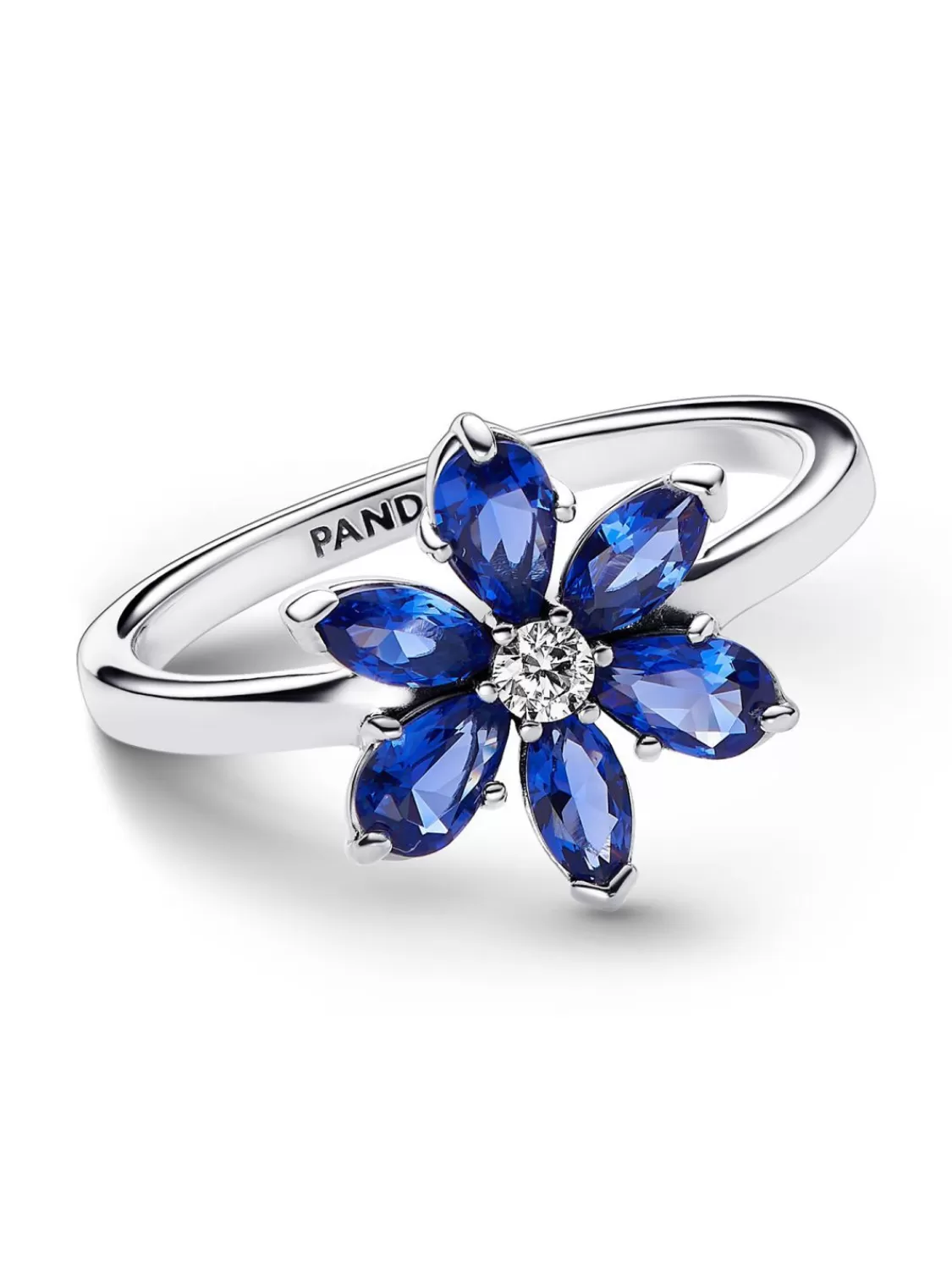 Pandora Damen-Ring Funkelndes Herbarium Blau | Damenschmuck