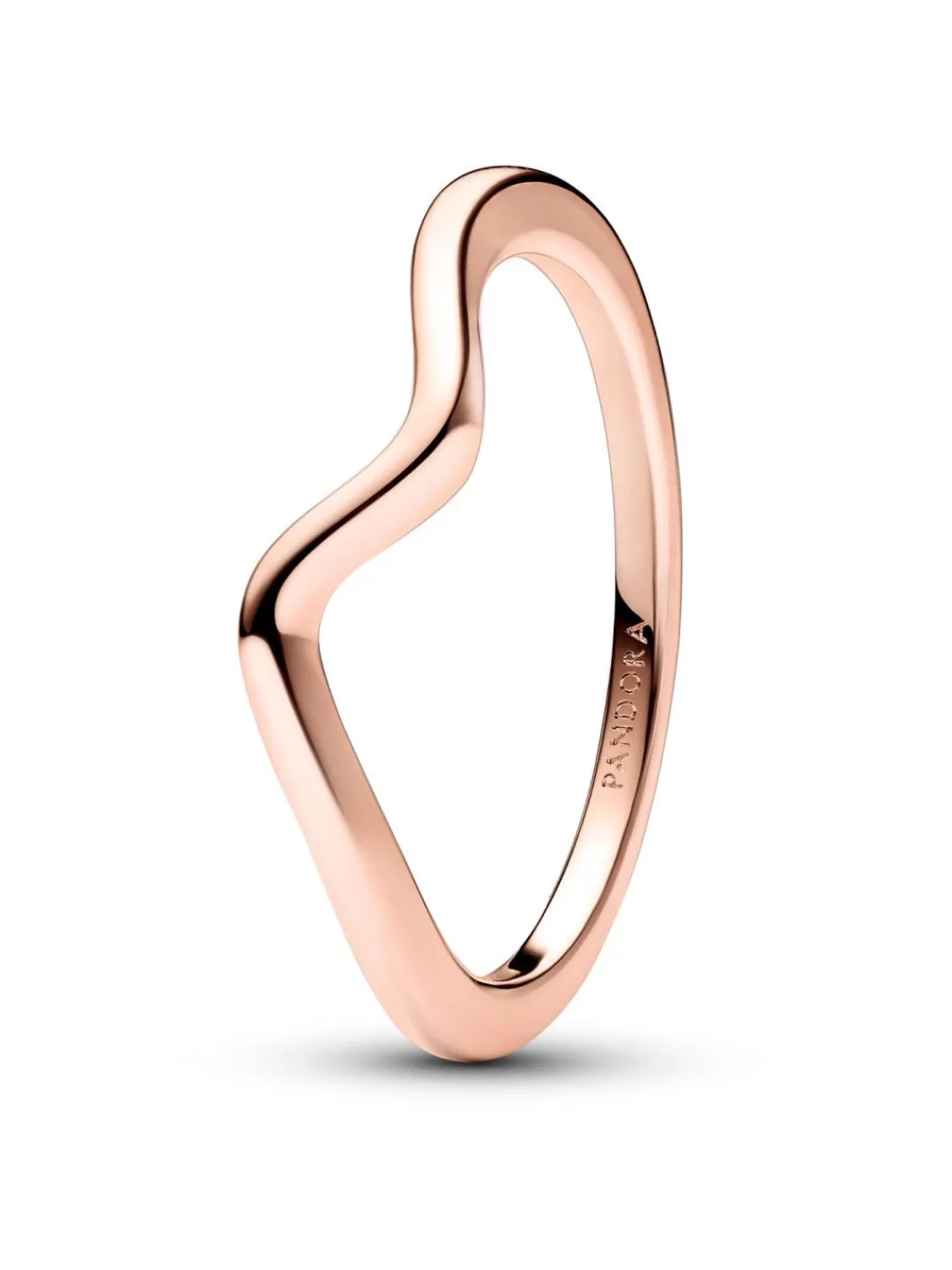 Pandora Damenring Polierte Welle Rosegoldfarben | Damenschmuck