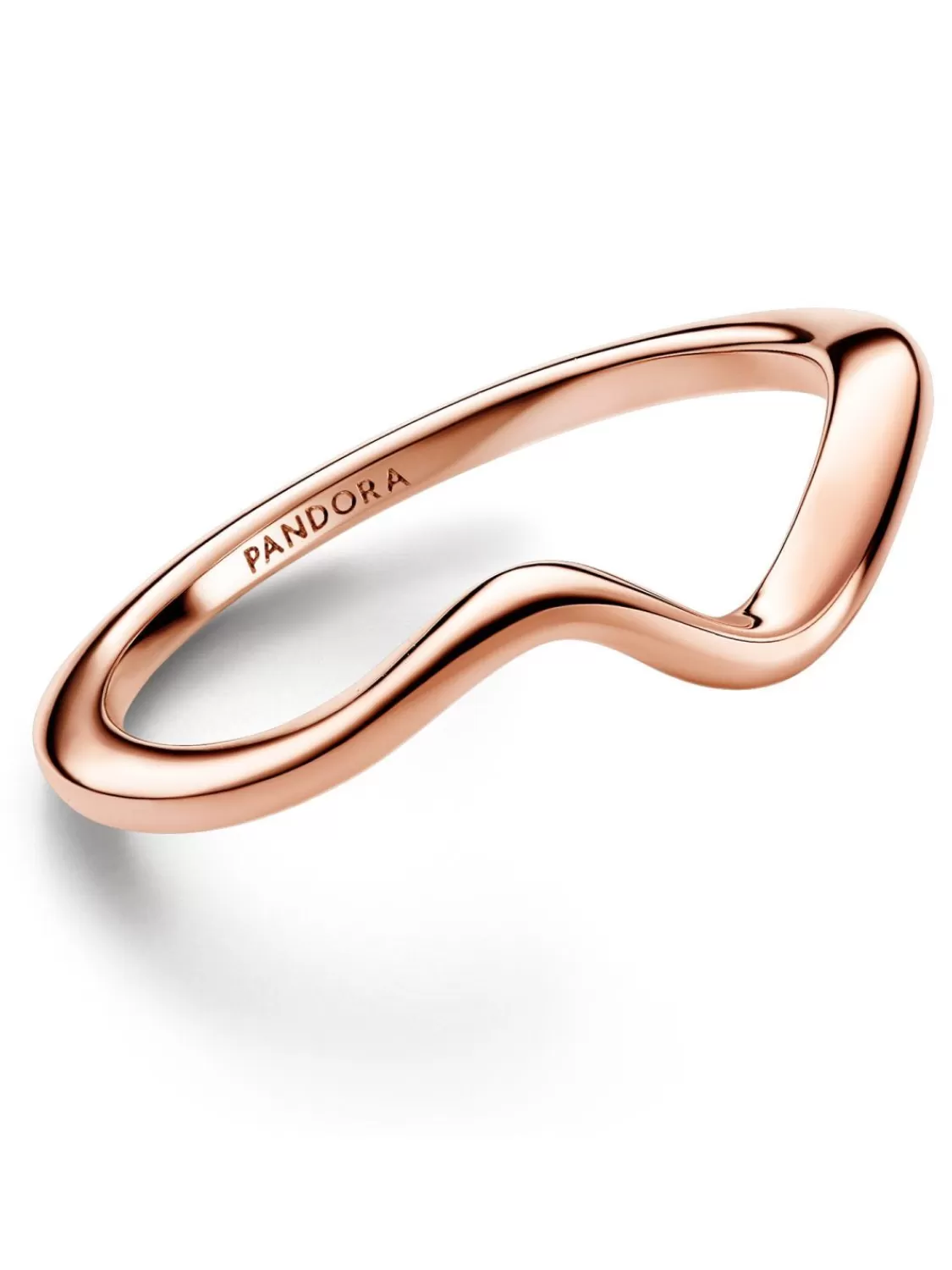 Pandora Damenring Polierte Welle Rosegoldfarben | Damenschmuck