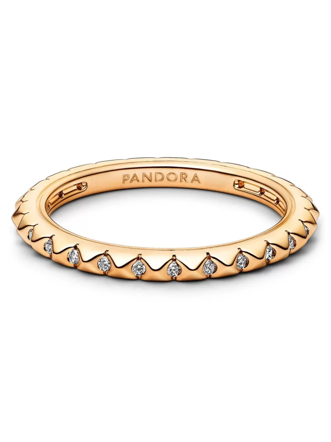 Pandora Damenring Pyramiden Goldfarben | Damenschmuck