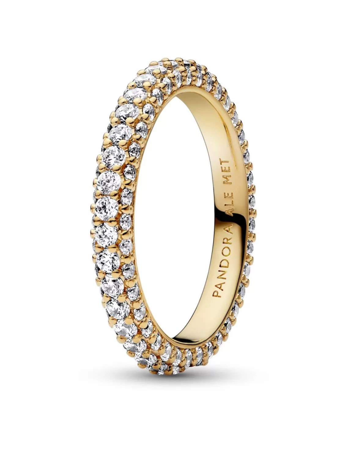 Pandora Damen-Ring Zeitloses Pave Goldfarben | Damenschmuck