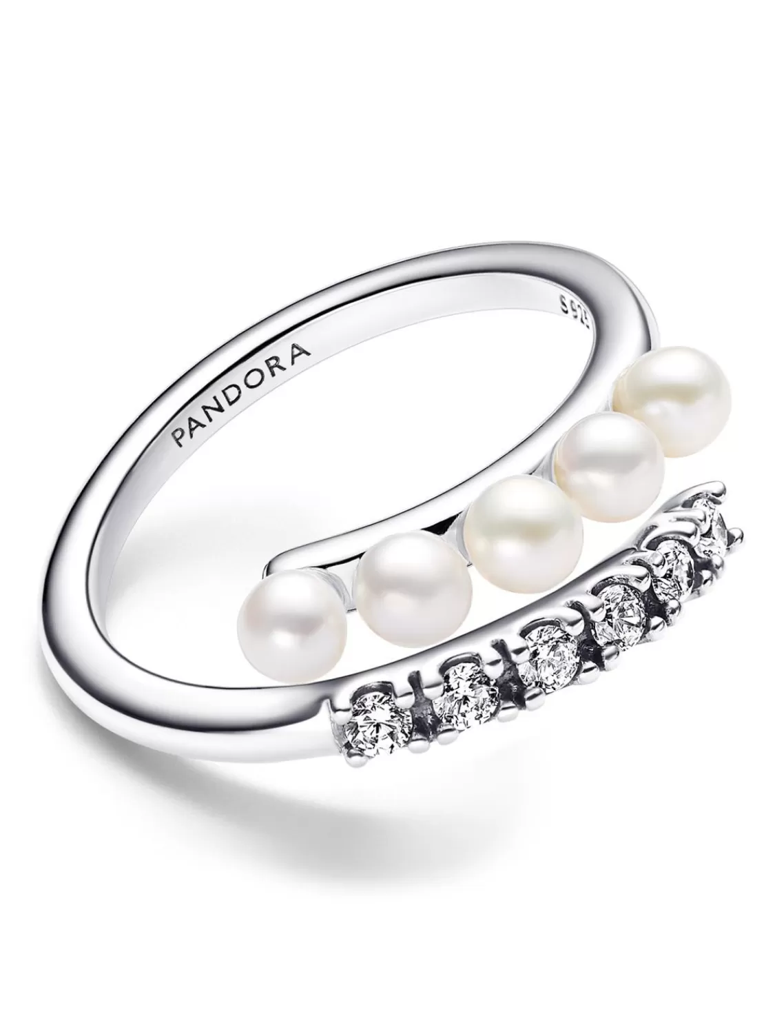 Pandora Damen-Silberring Suswasser-Zuchtperlen & Steine | Damenschmuck