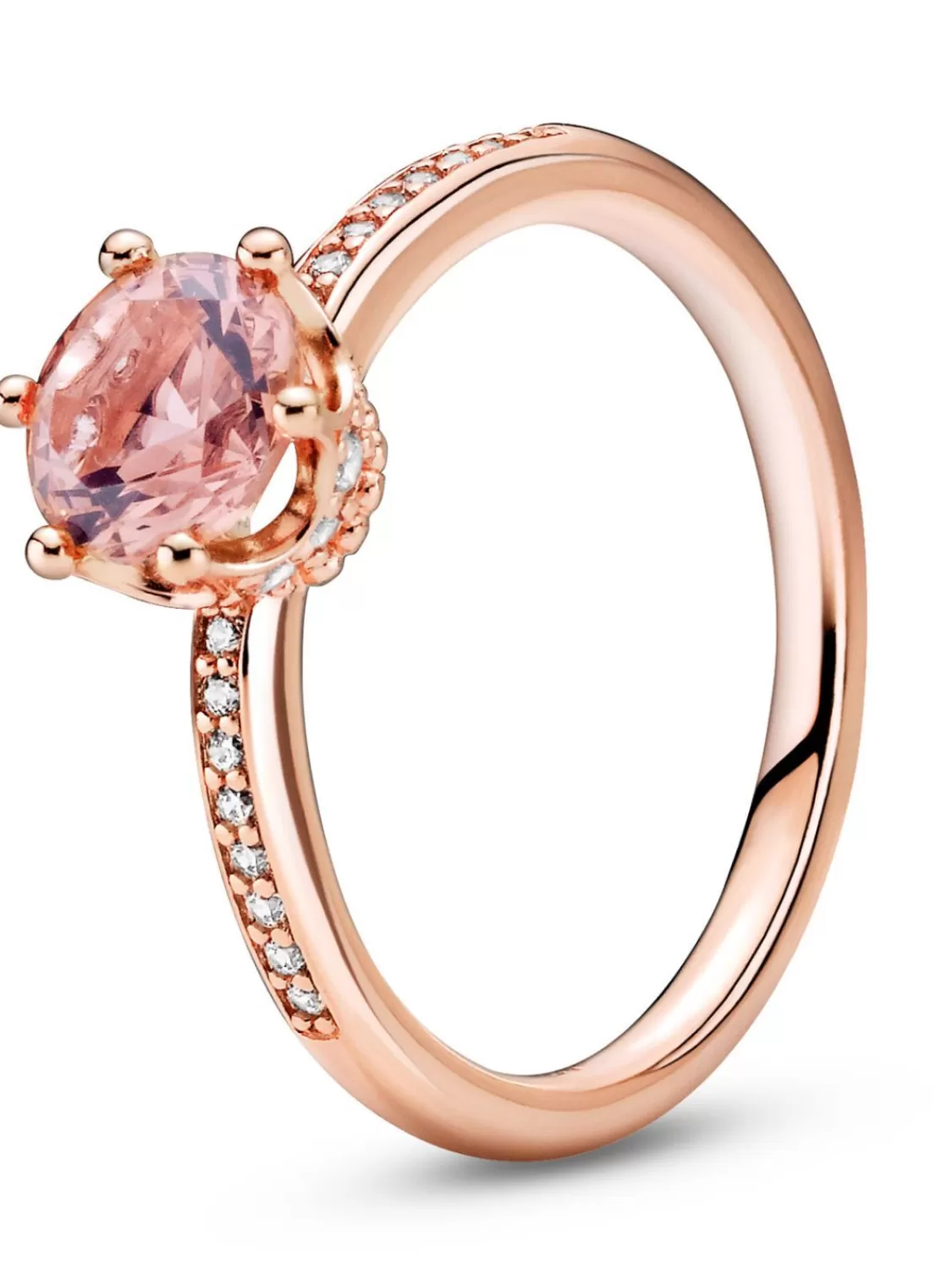 Pandora Ring Fur Damen Rosa Funkelnde Krone | Damenschmuck