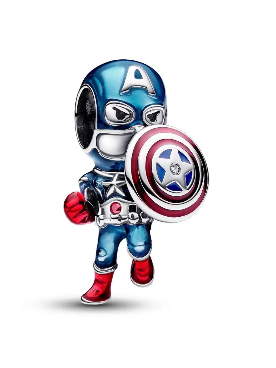 Pandora Silber Bead-Charm Marvel The Avengers Captain America | Damenschmuck