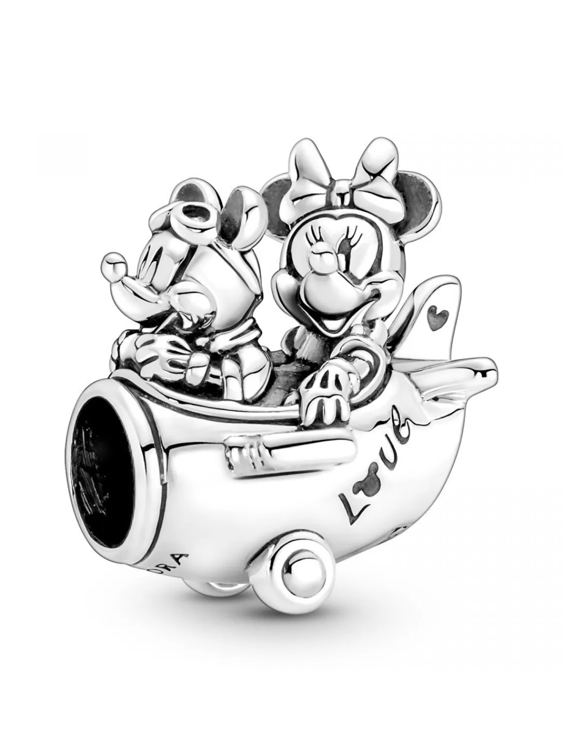 Pandora Silber Charm Disney Micky & Minnie Maus Flugzeug | Damenschmuck