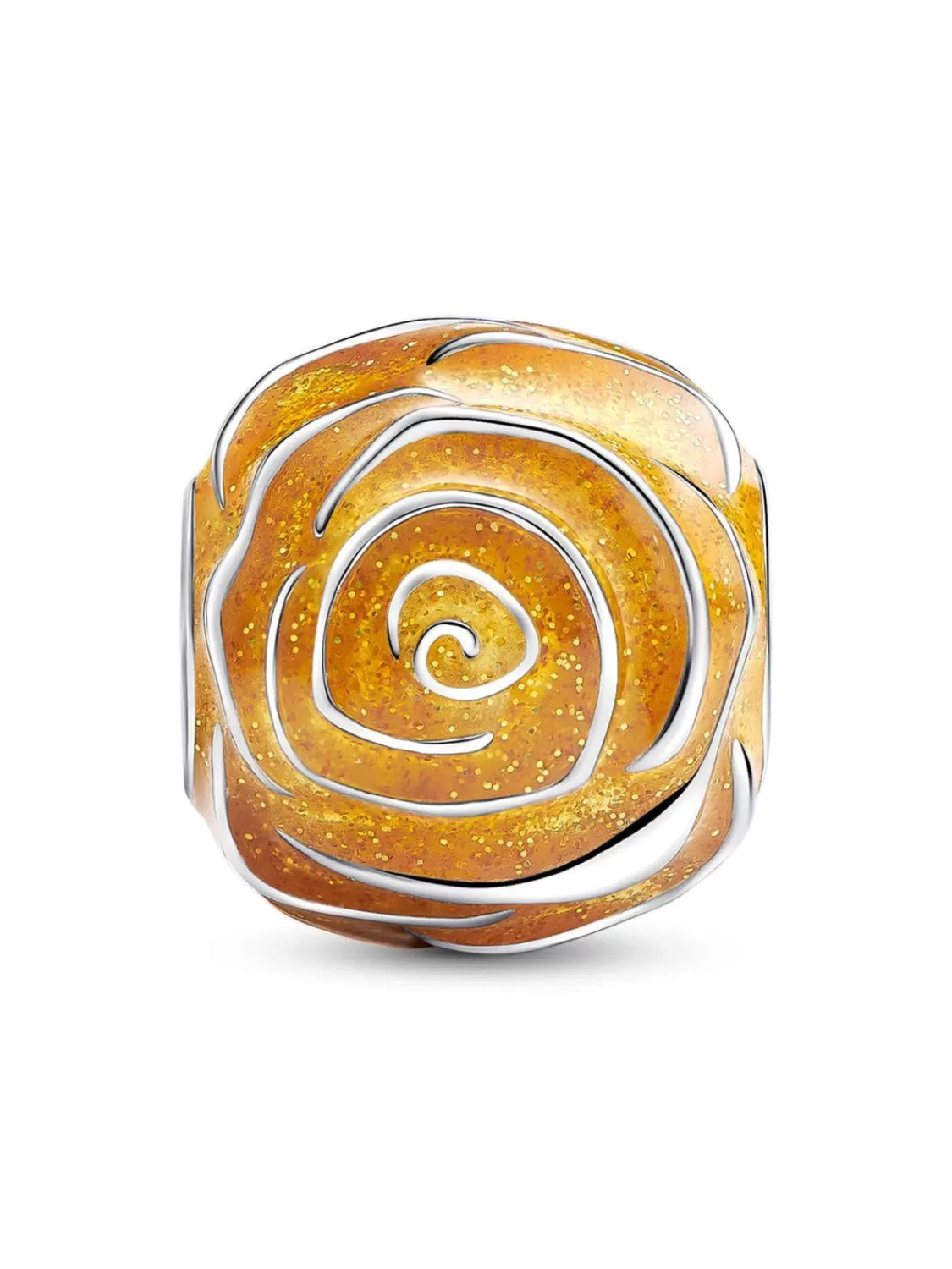 Pandora Silber Charm Gelbe Bluhende Rose | Damenschmuck