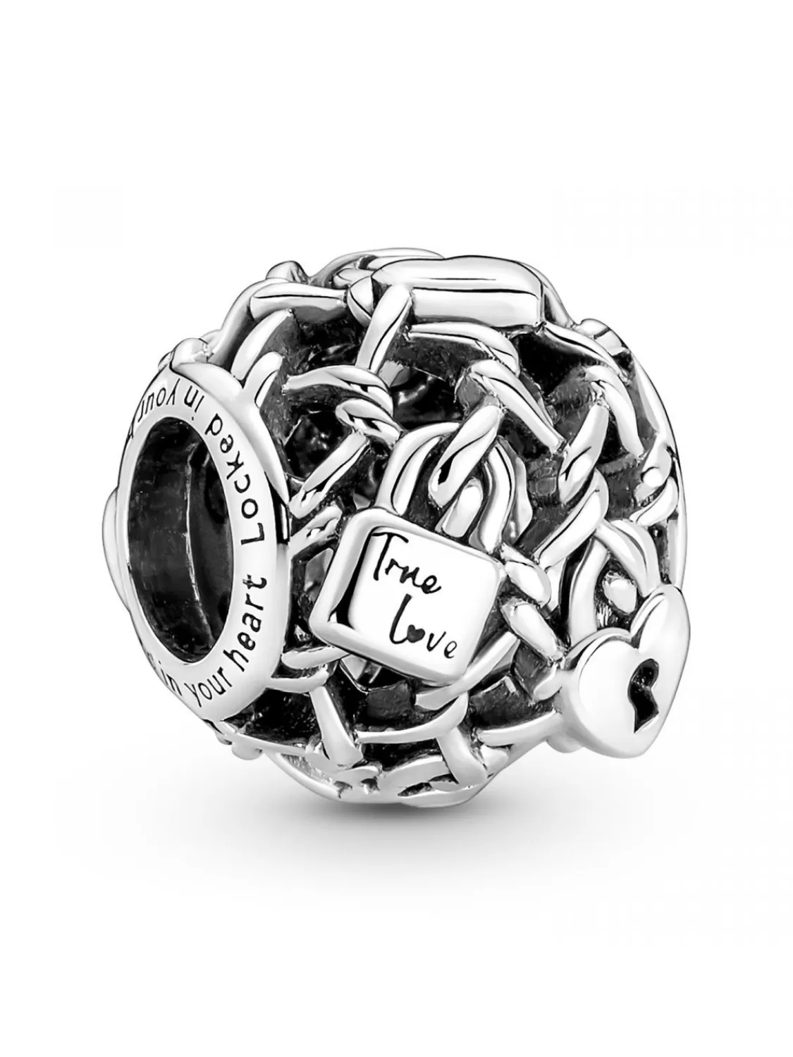 Pandora Silber Charm Kettenglieder Schloss | Damenschmuck